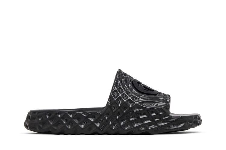 Gucci Slide Sandal Interlocking G Black Water Ripples