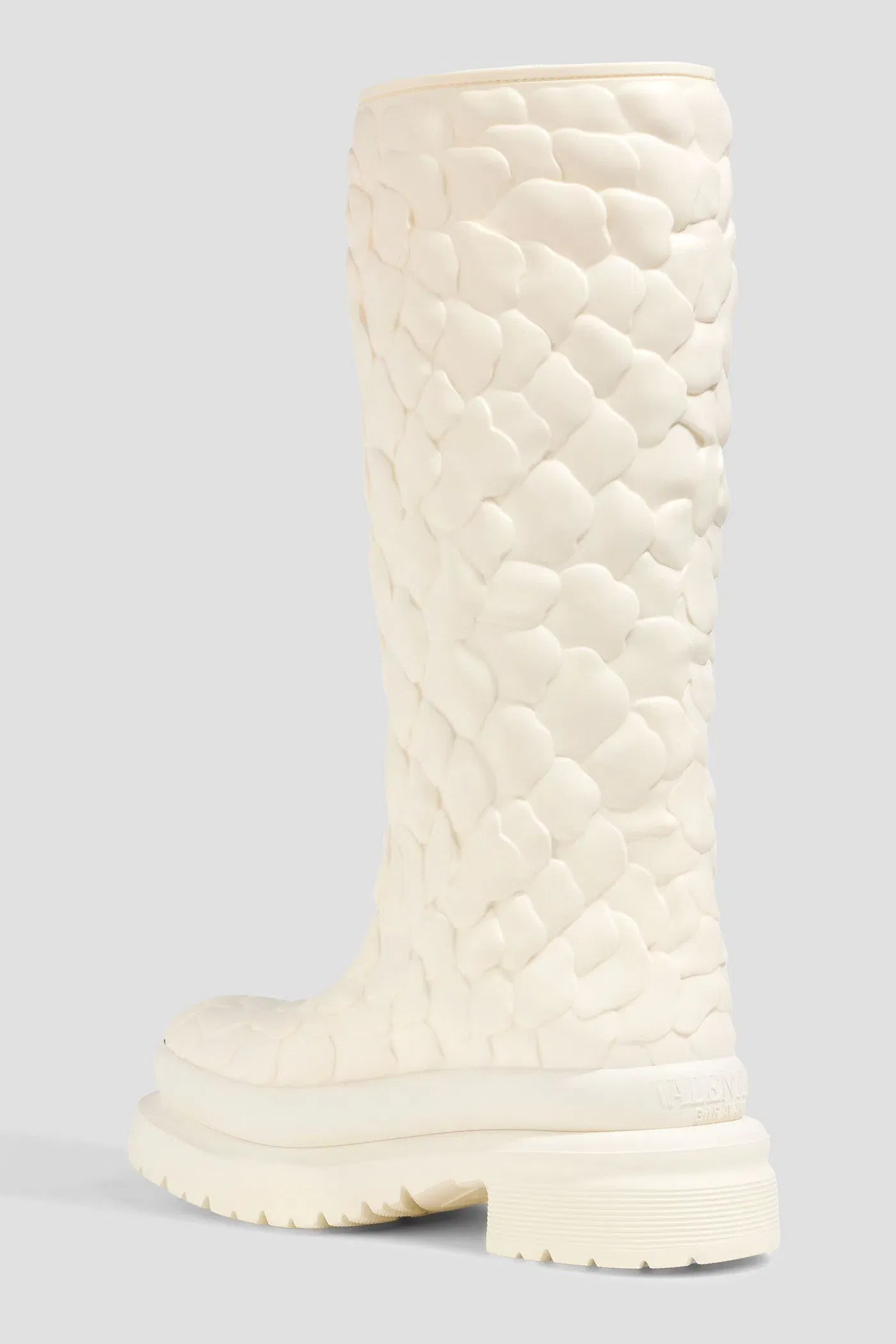 Valentino Garavani Atelier 03 Rose EditionPvc Platform Knee Boots Ivory Women's