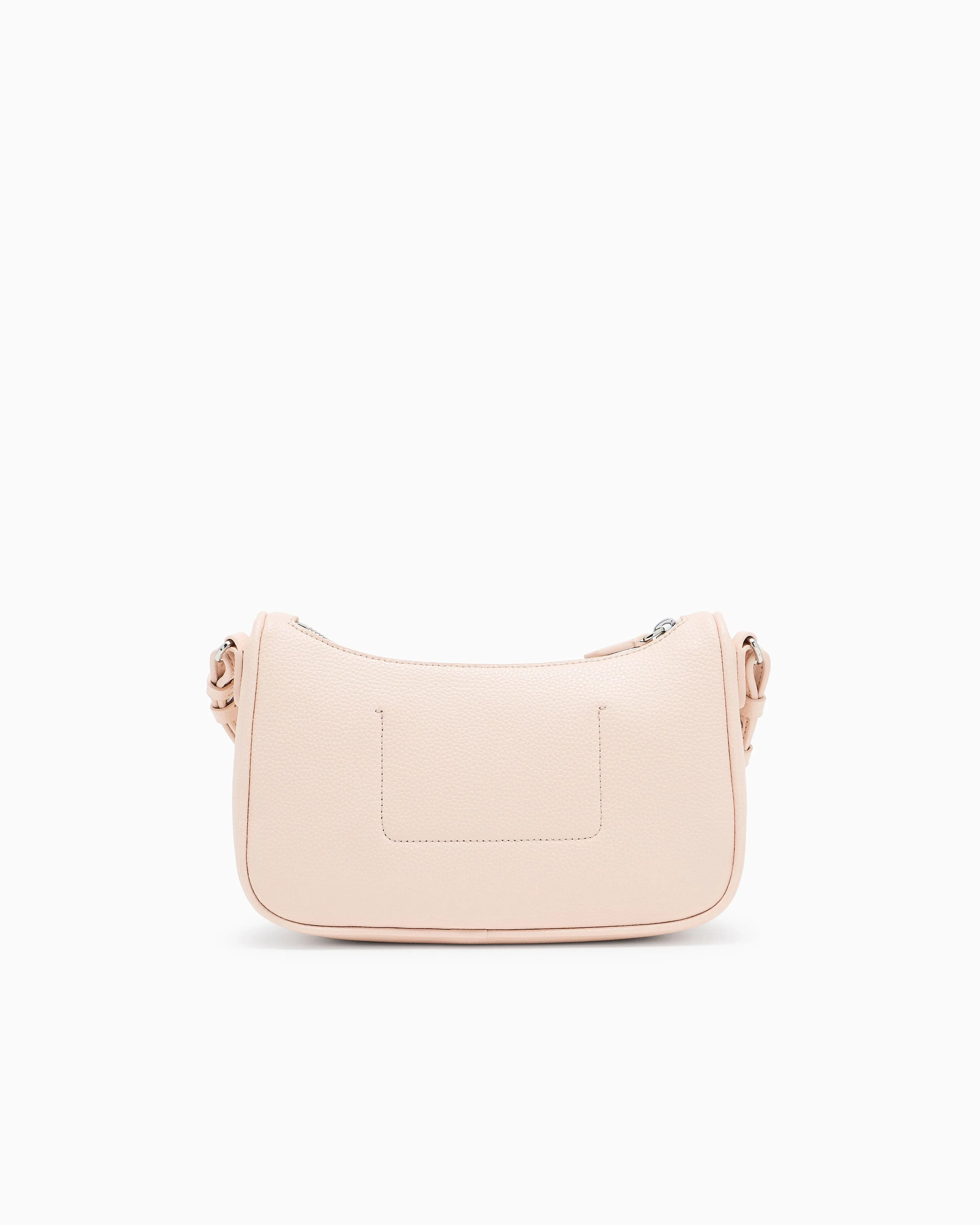 Emporio Armani Pebbled shoulder bag with a zip closure and adjustable strap