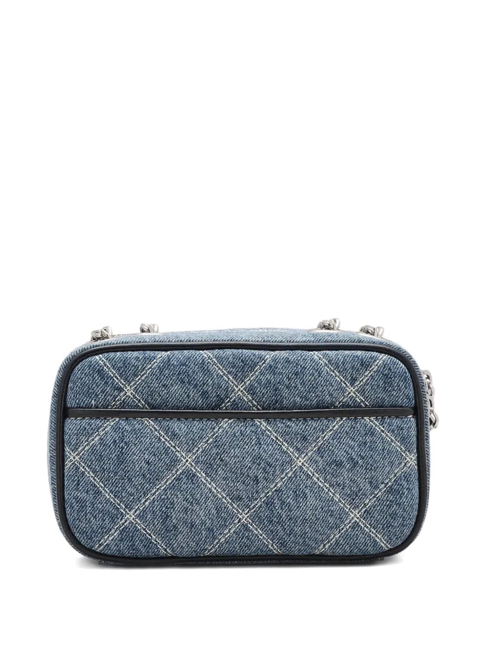 The Quilted Denim Chain Snapshot bag