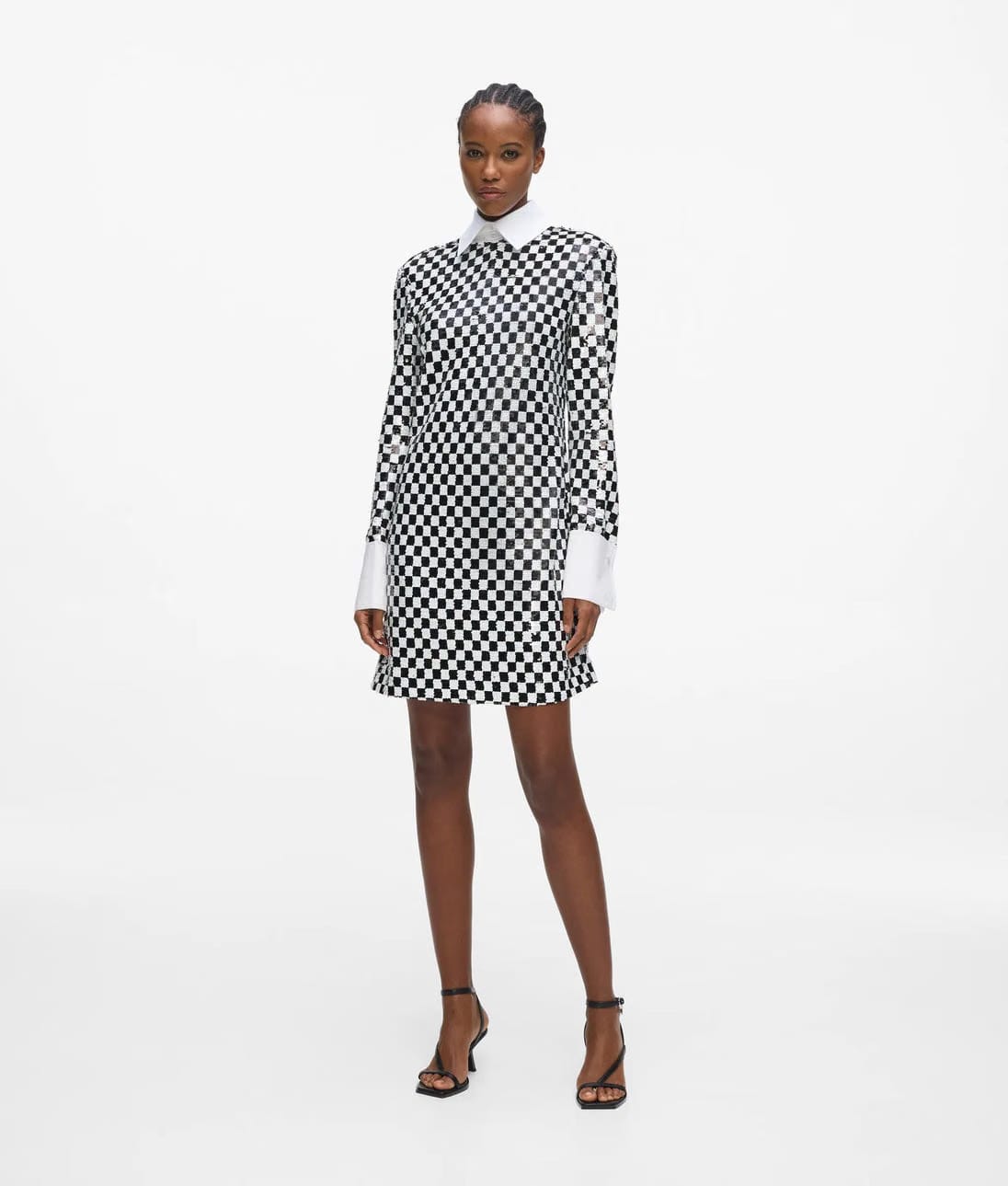 KarlLagerfeld Ksignature Checkered Top Handle Bag Black-Nickel