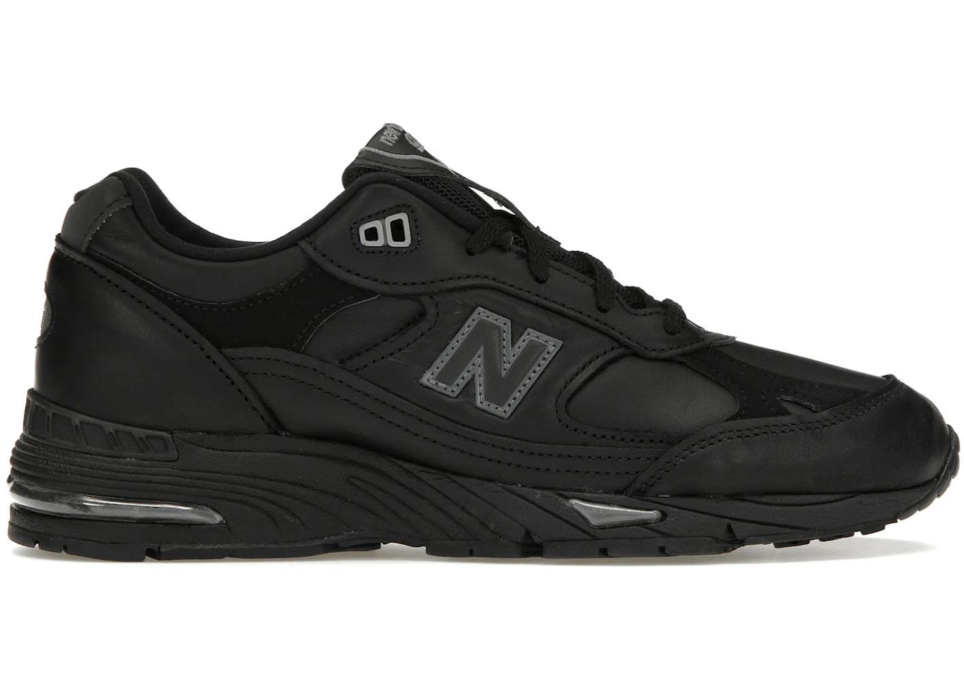 New Balance 991 Leather Black Grey Womens