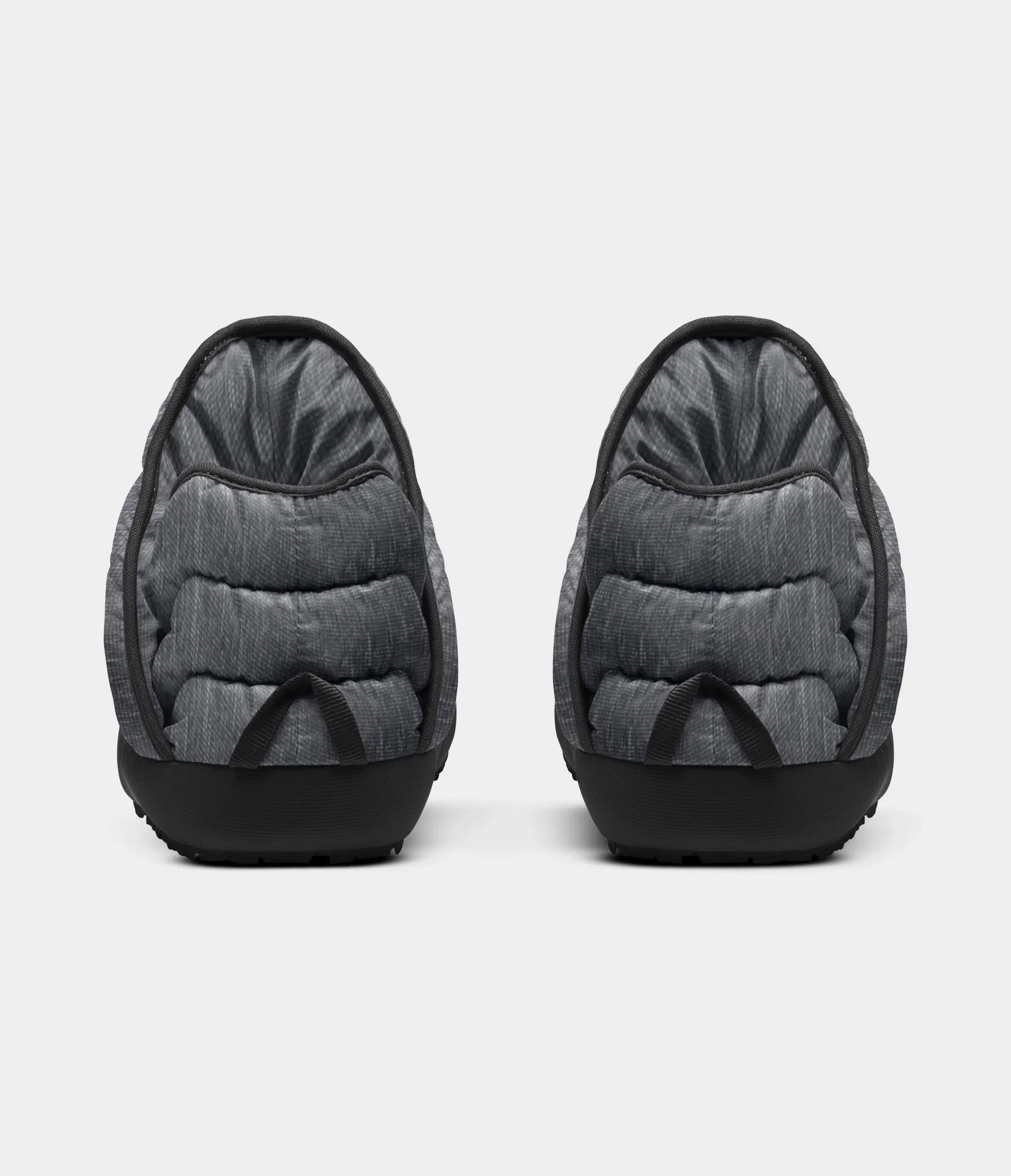 The North Face Mens Thermoball Traction Booties Phantom Grey Heather Print Phantom Grey Heather Print/TNF Black