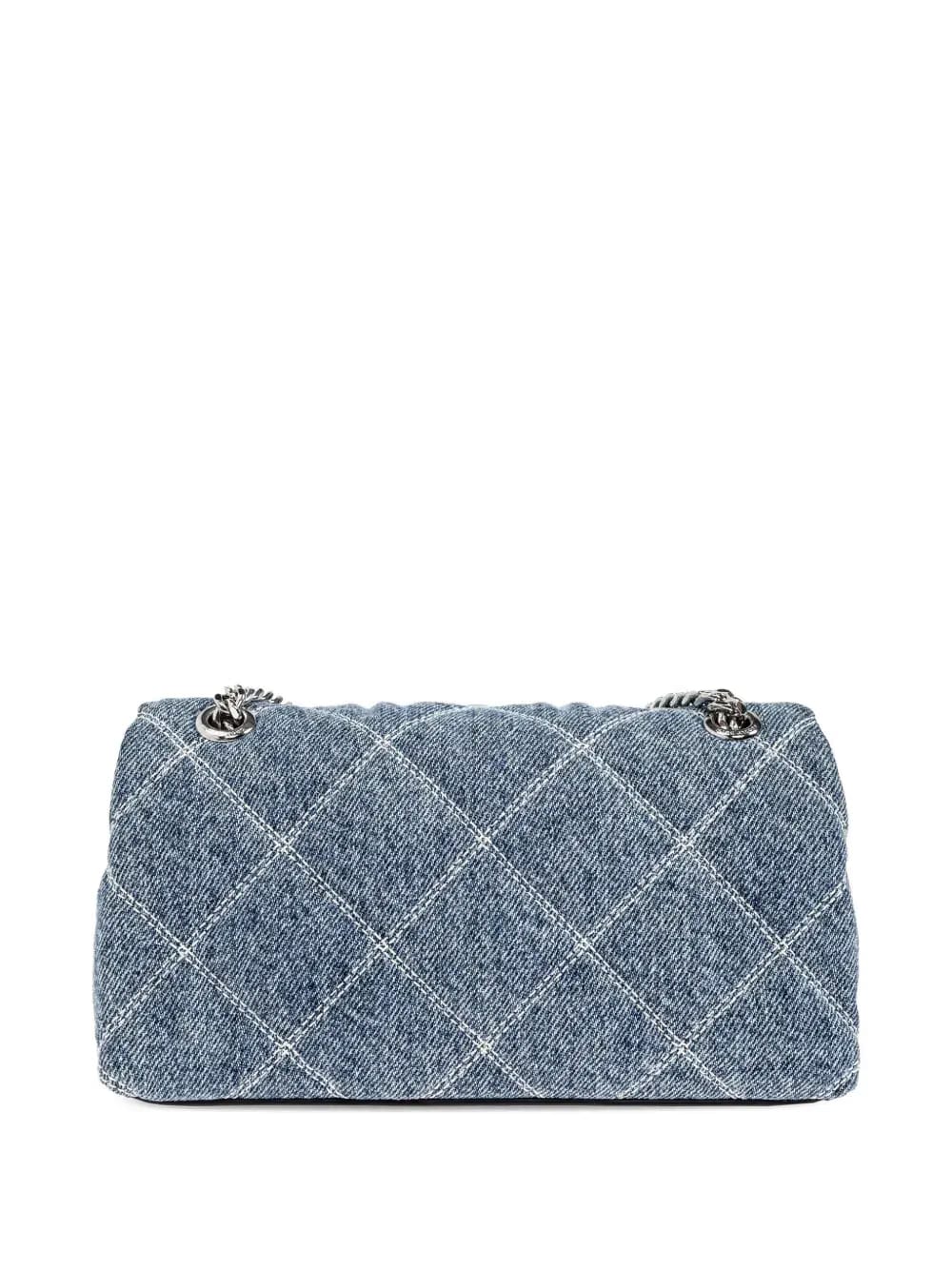 The quilted small Dual chain cross body bag