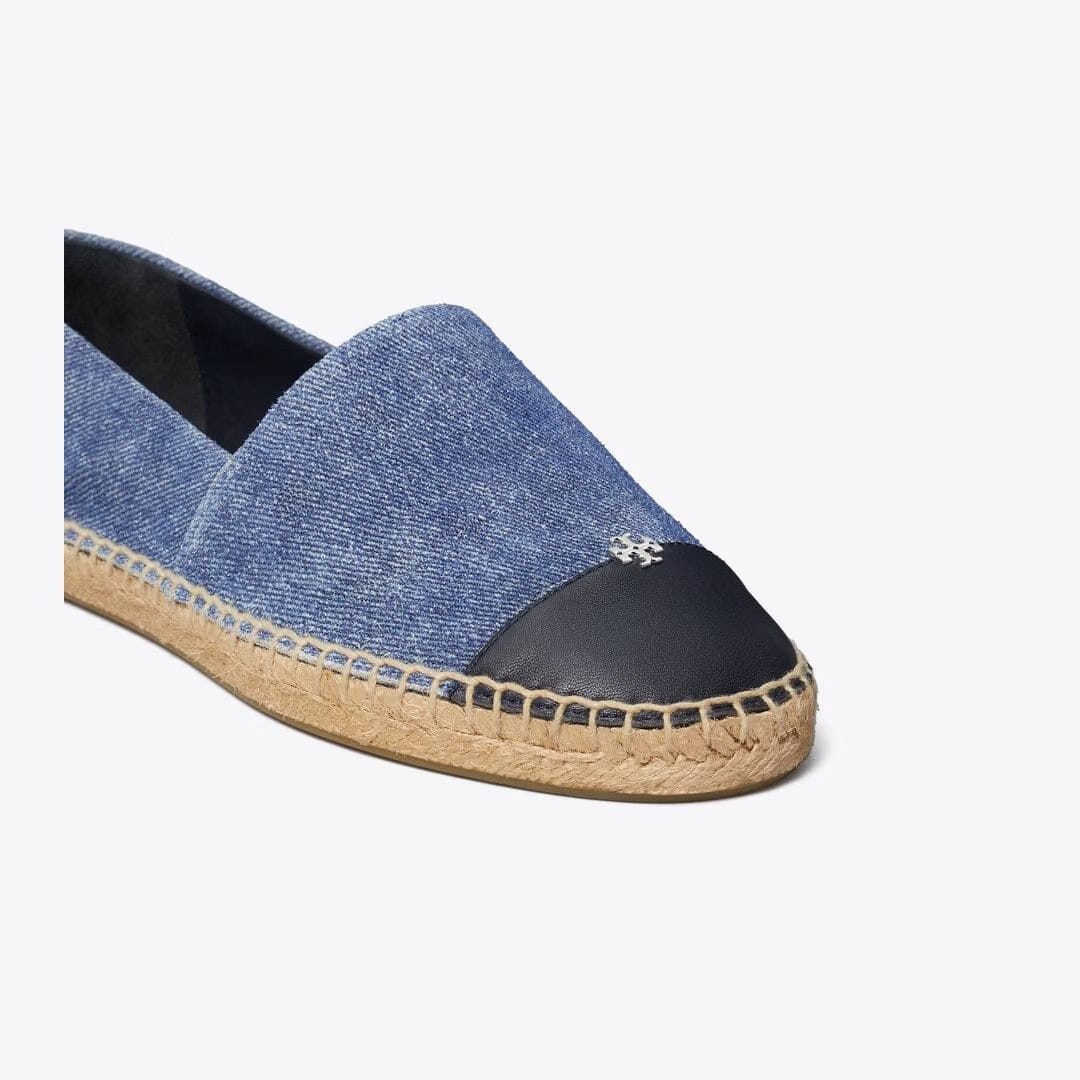 Tory Burch Cap-Toe Espadrille DARK DENIM / NEW NAVY