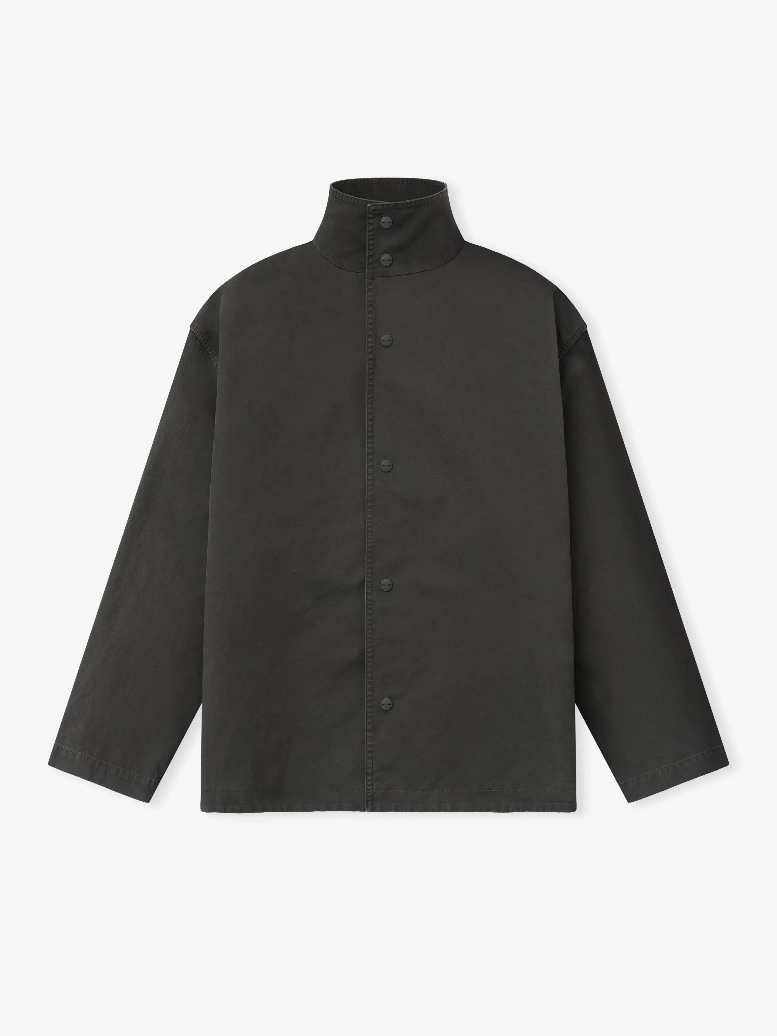 Essentials Garment Dyed Cotton Sport Jacket Dark Grey