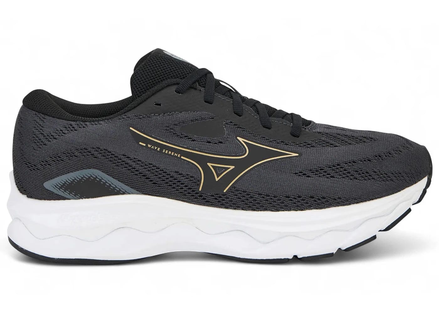 Mizuno Wave Serene Ebony Golden Halo Mizuno Snow White