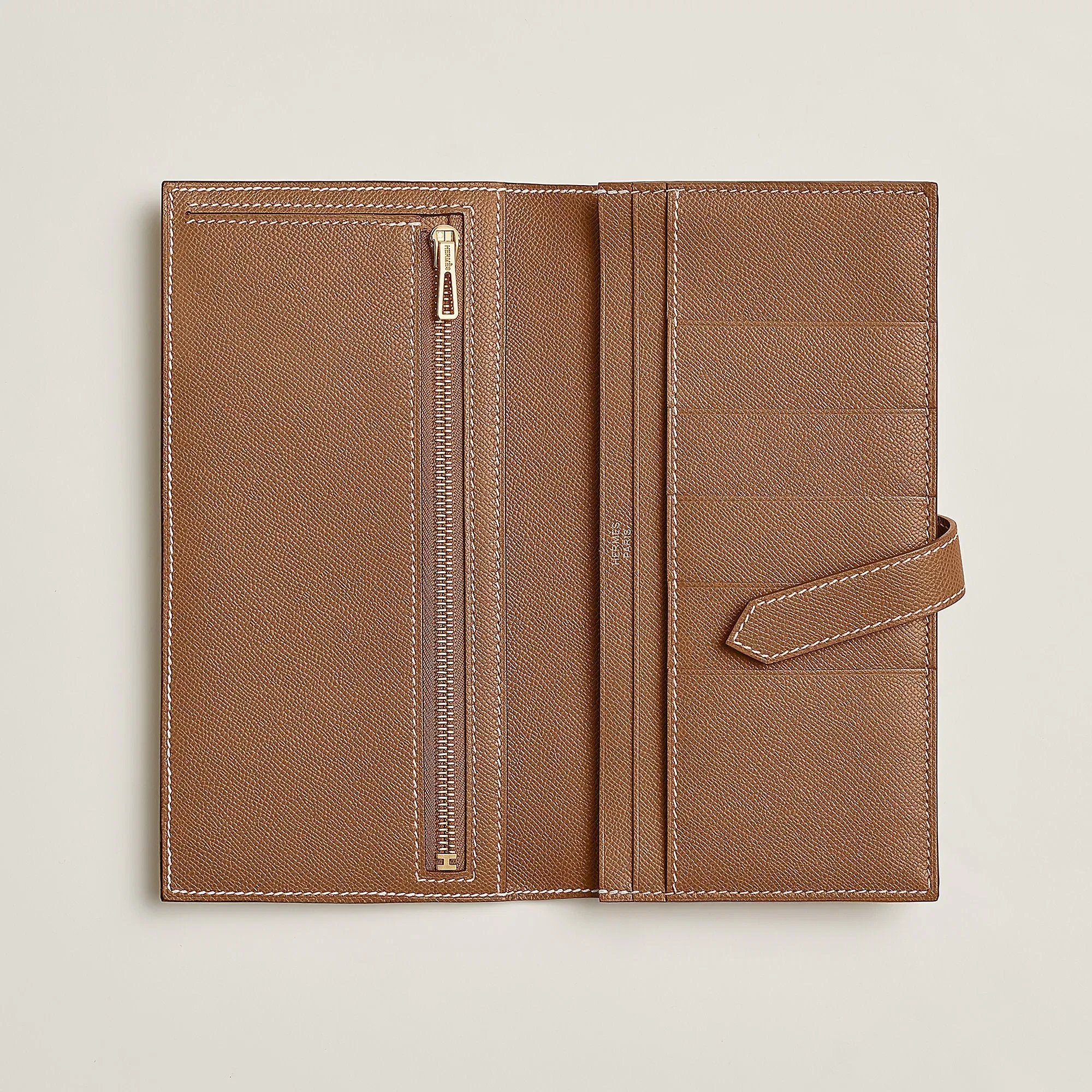 Hermes Bearn Wallet Gold