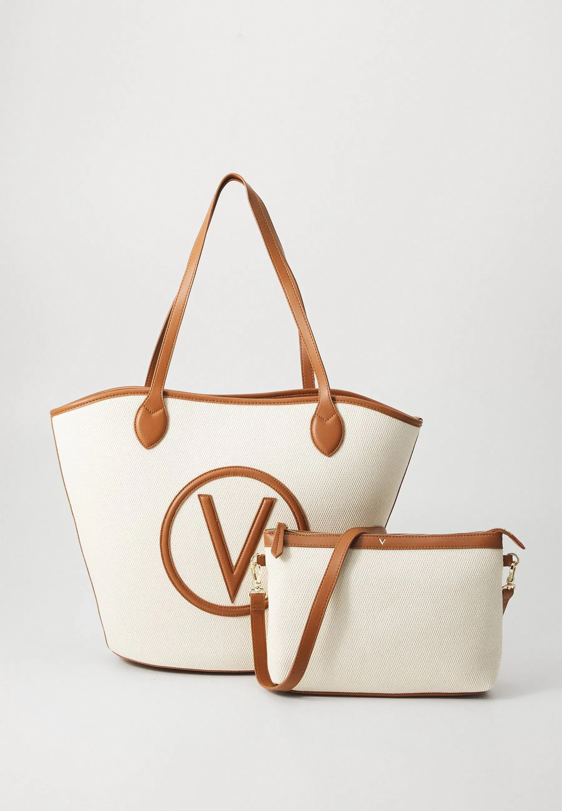Valentino Bags Covent Set - Tote Bag - Naturale/Cuoio