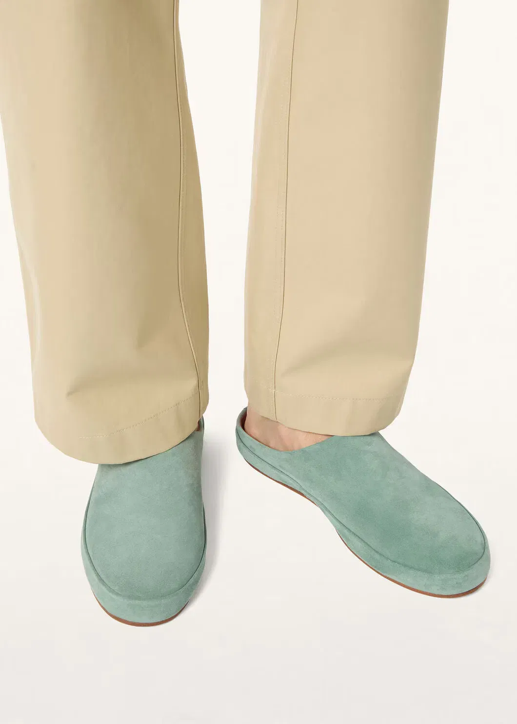 LoroPiana Tomori Walk Mule Pine Cloud