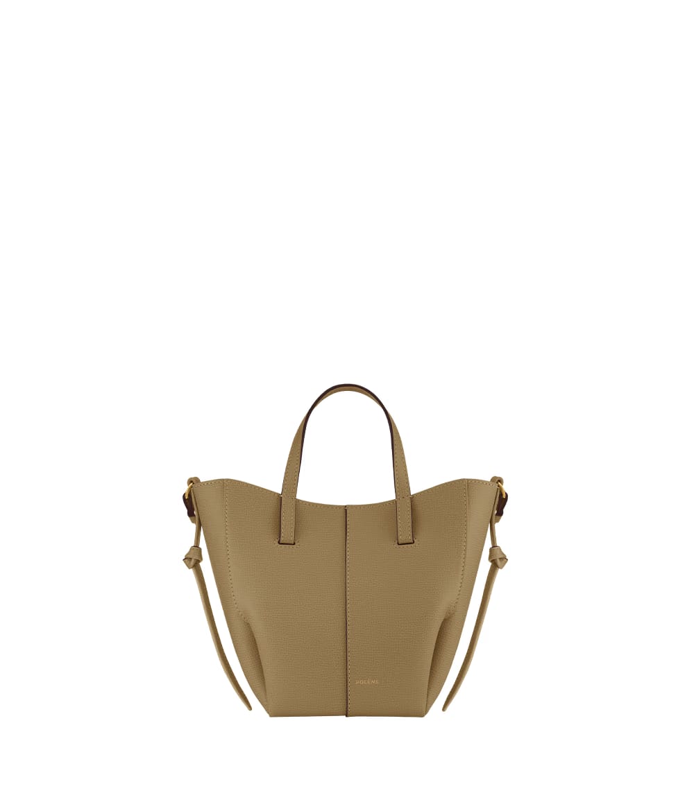 Polene Cyme Tote Nano Textured Smoky Olive