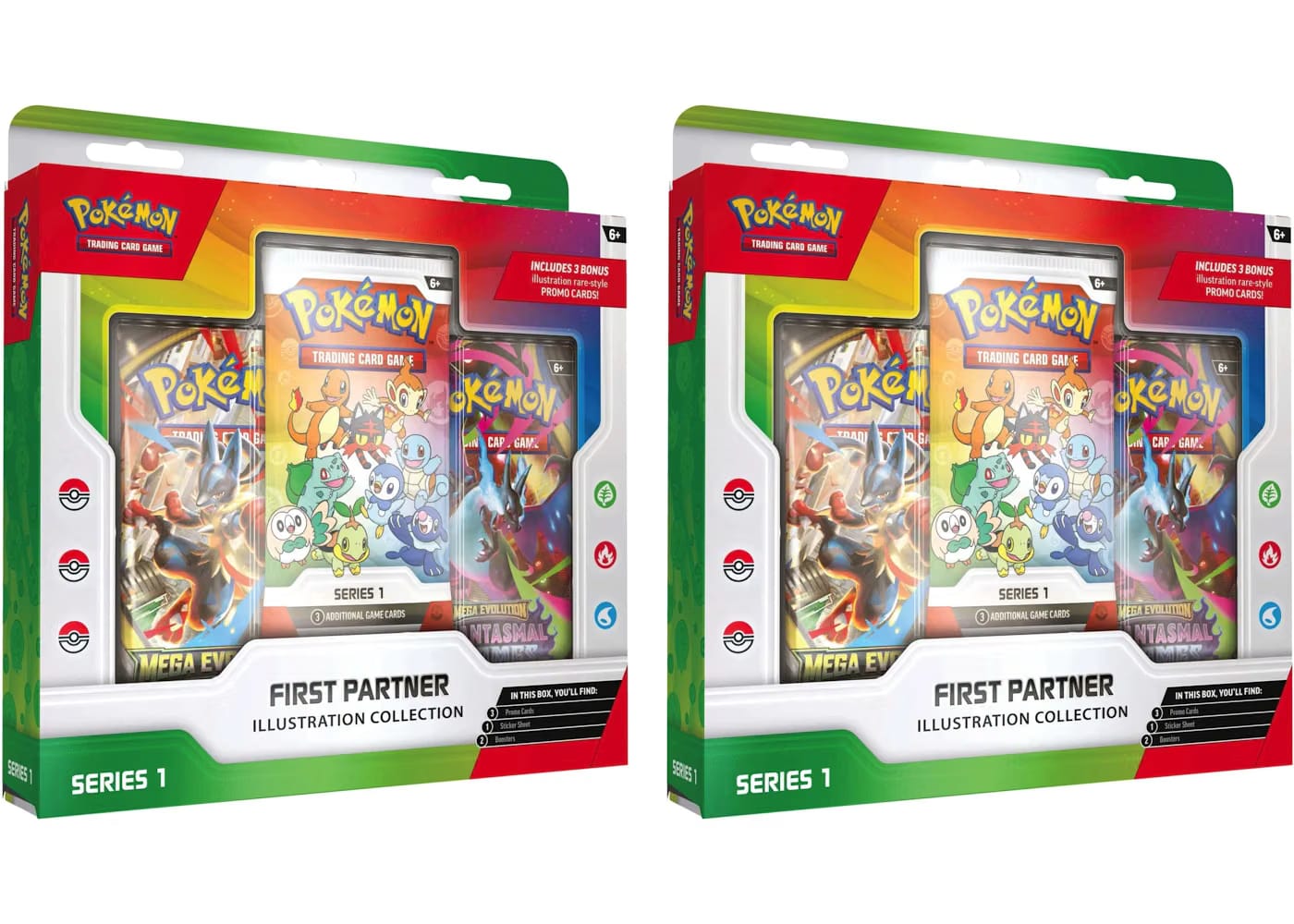 2026 Pokemon First Partner Illustration Collection Series 1 Box 2X Lot