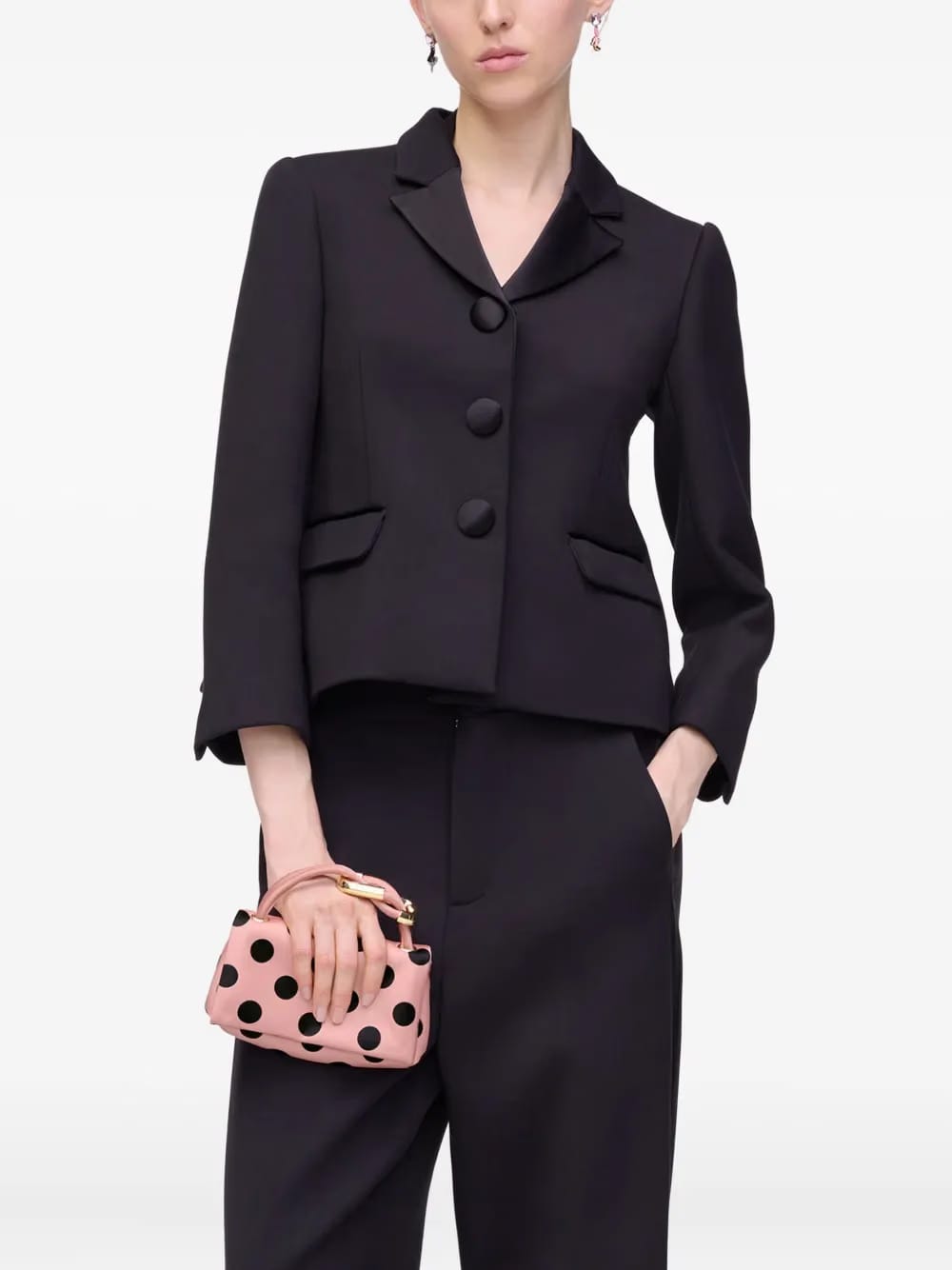 The Satin Dots Dual micro mini bag