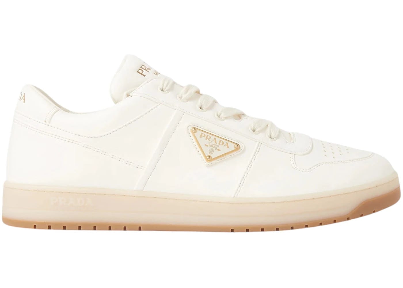 Prada Downtown Low Top Ivory