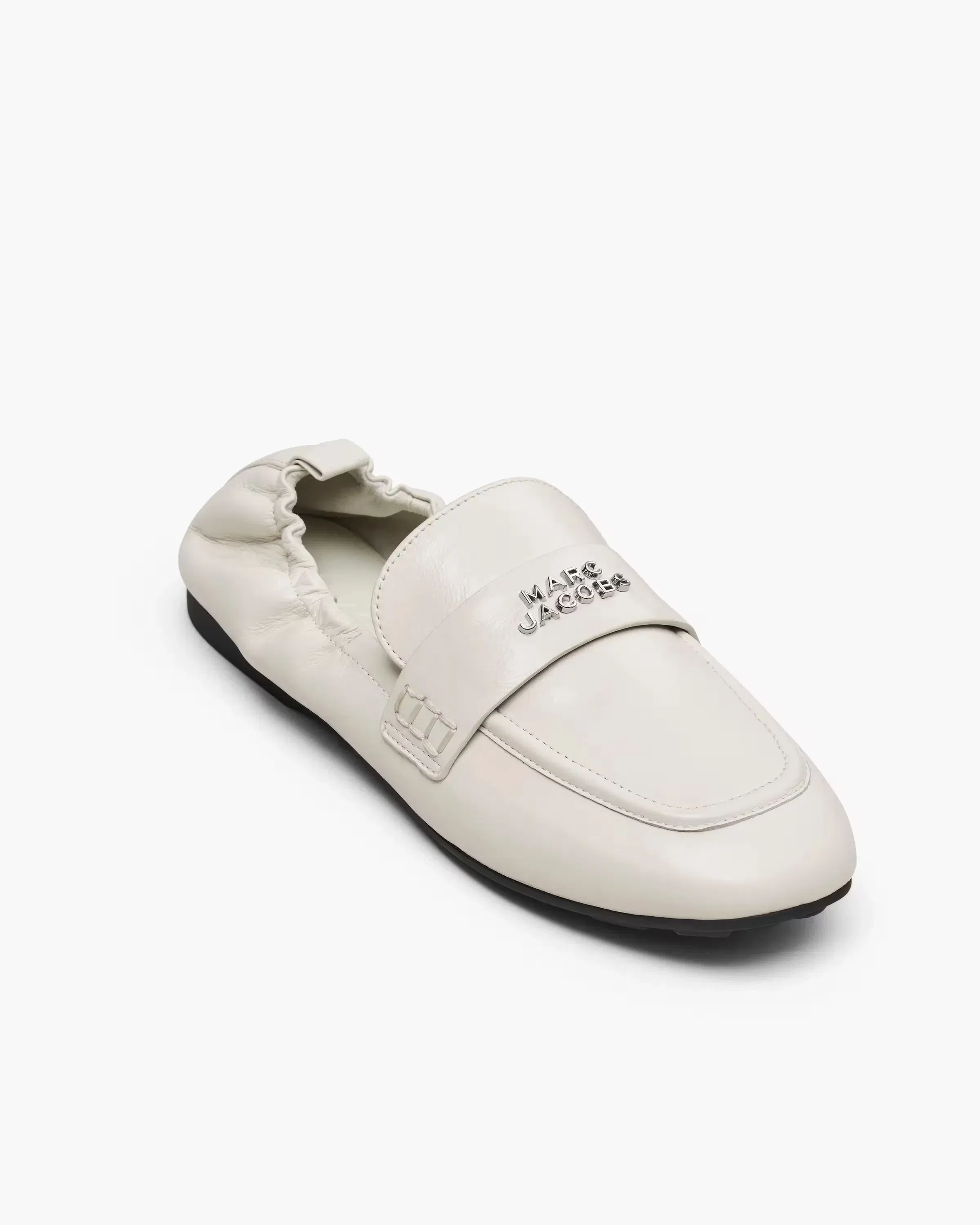 Marc Jacobs The Leather Jude Loafer Cotton White