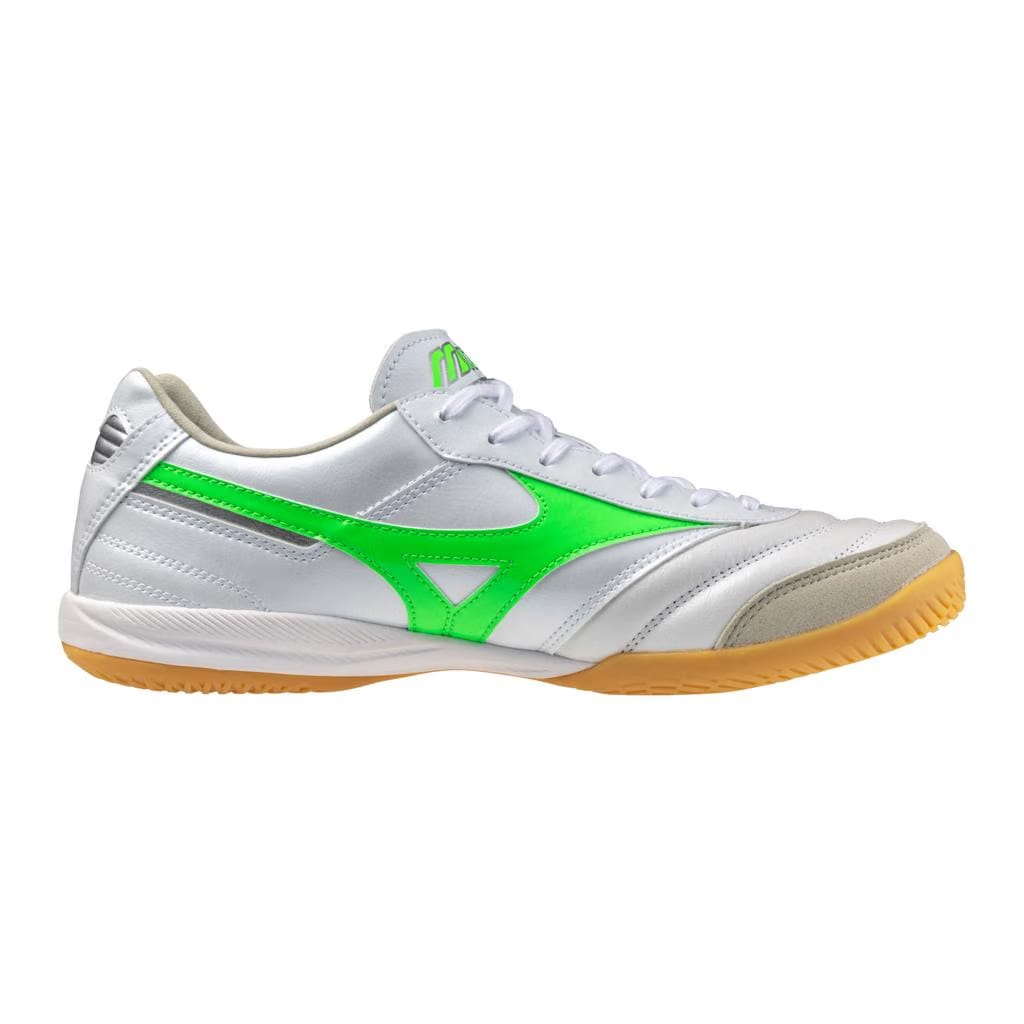 Mizuno Morelia Sala Elite In Indoor Soccer Shoe White Neon Green