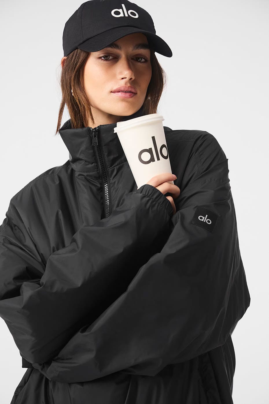 Alo Yoga Latitude Light Weight 1/2 Zip Pullover Jacket