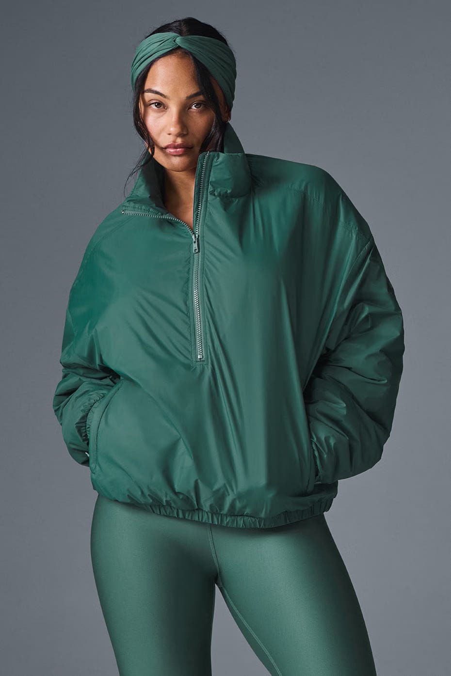 Alo Yoga Latitude Light Weight 1/2 Zip Pullover Jacket