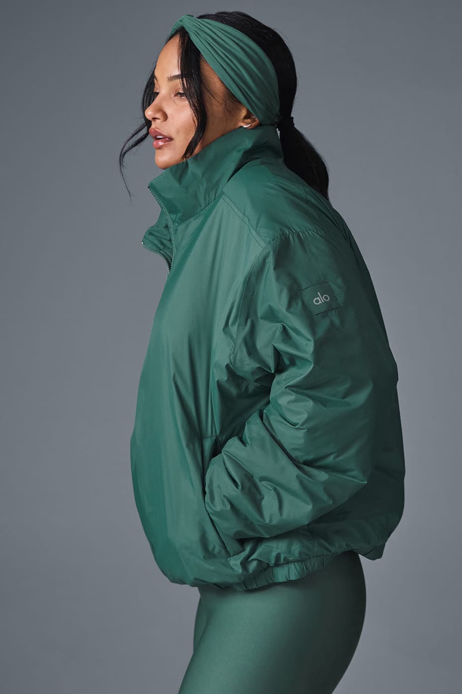 Alo Yoga Latitude Light Weight 1/2 Zip Pullover Jacket