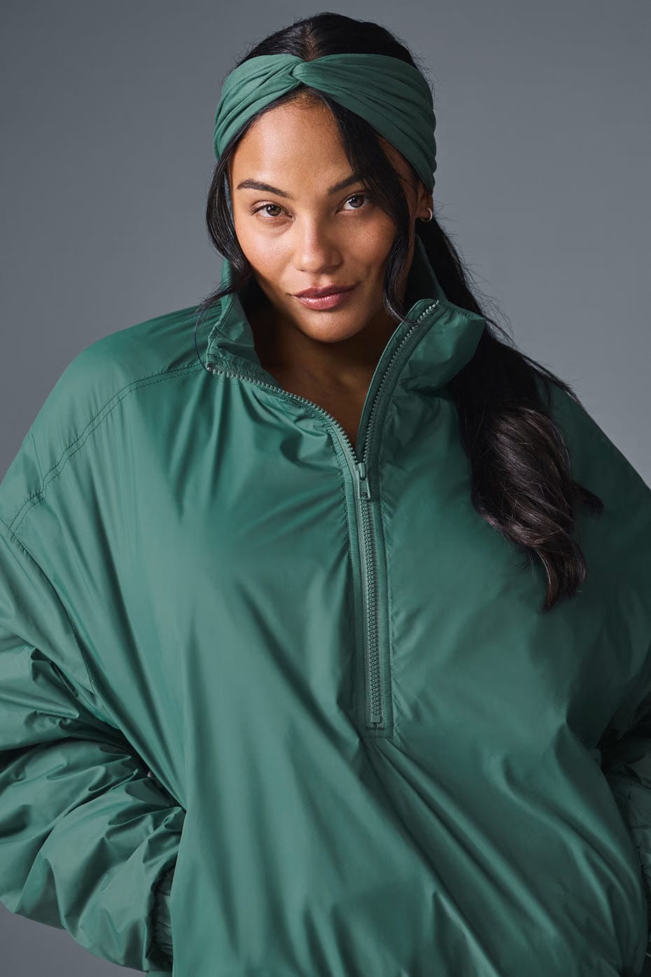 Alo Yoga Latitude Light Weight 1/2 Zip Pullover Jacket
