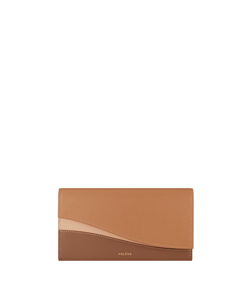 Polene Sierra Wallet Trio Camel