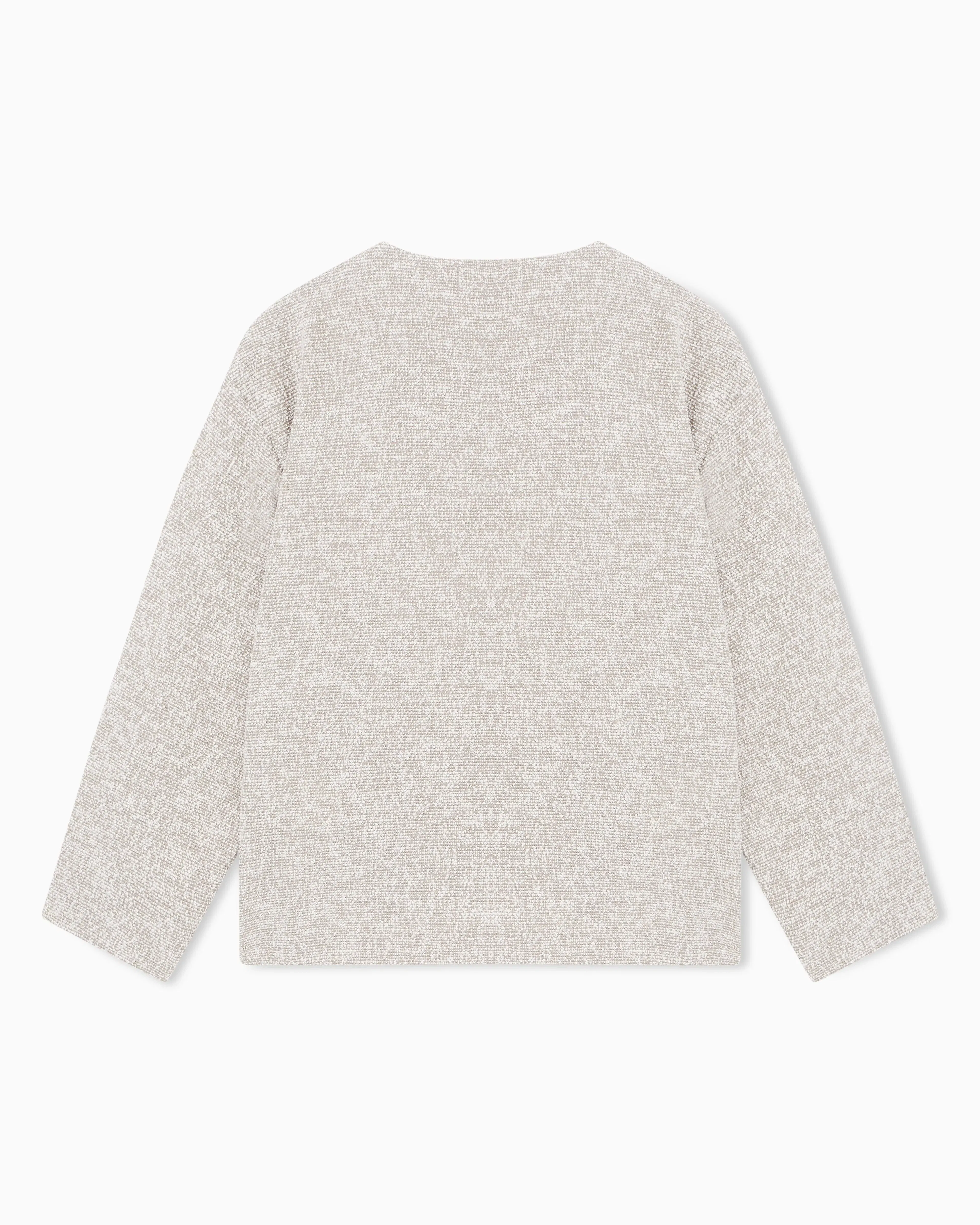 Emporio Armani Bouclé jacquard jersey jacket