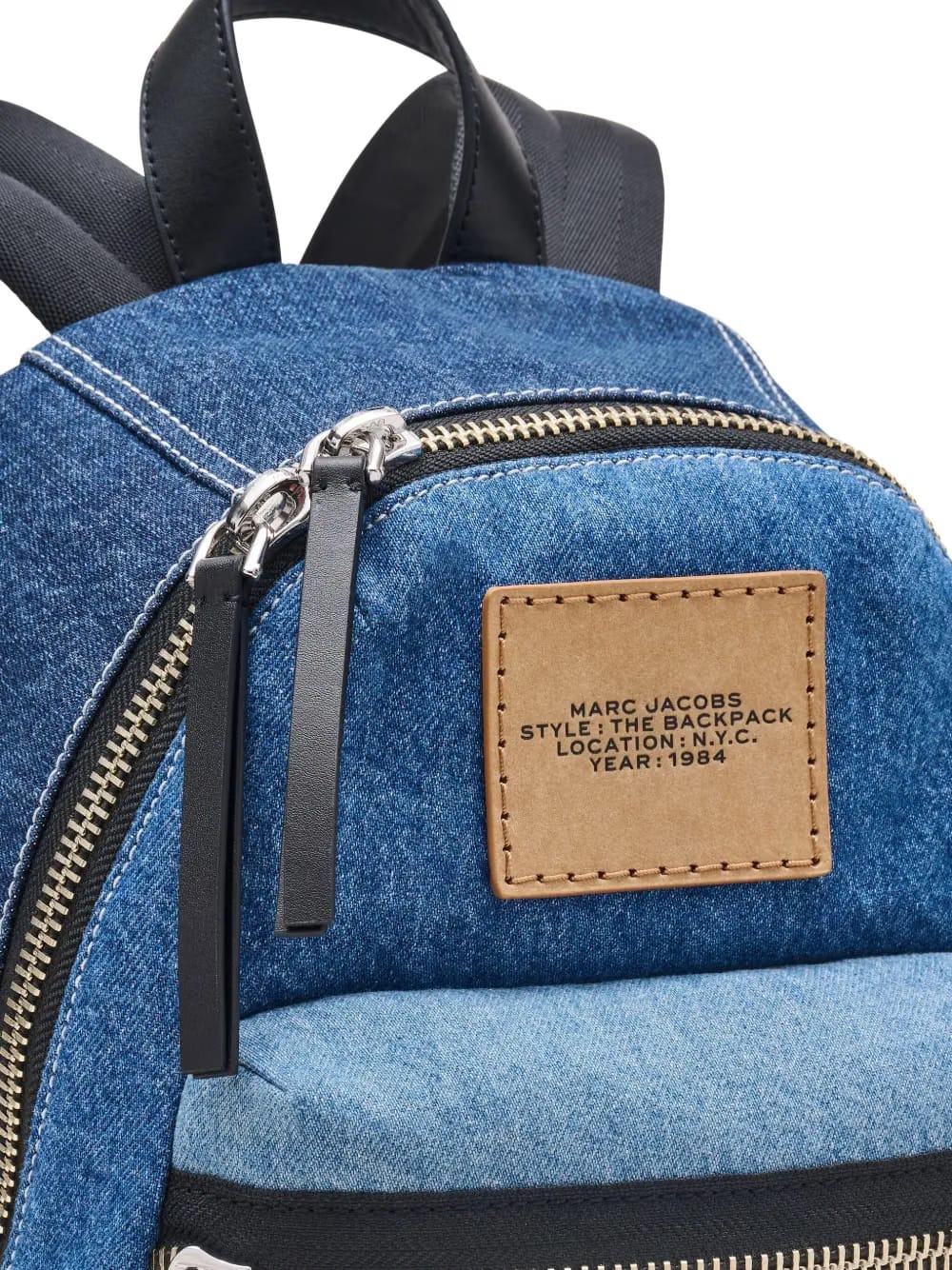 medium denim backpack