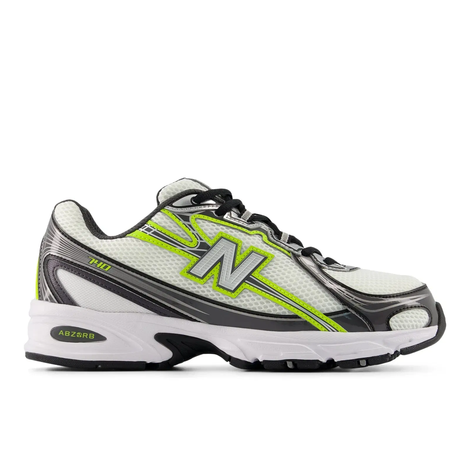 New Balance 740 White With Alkaline Green White With Alkaline Green