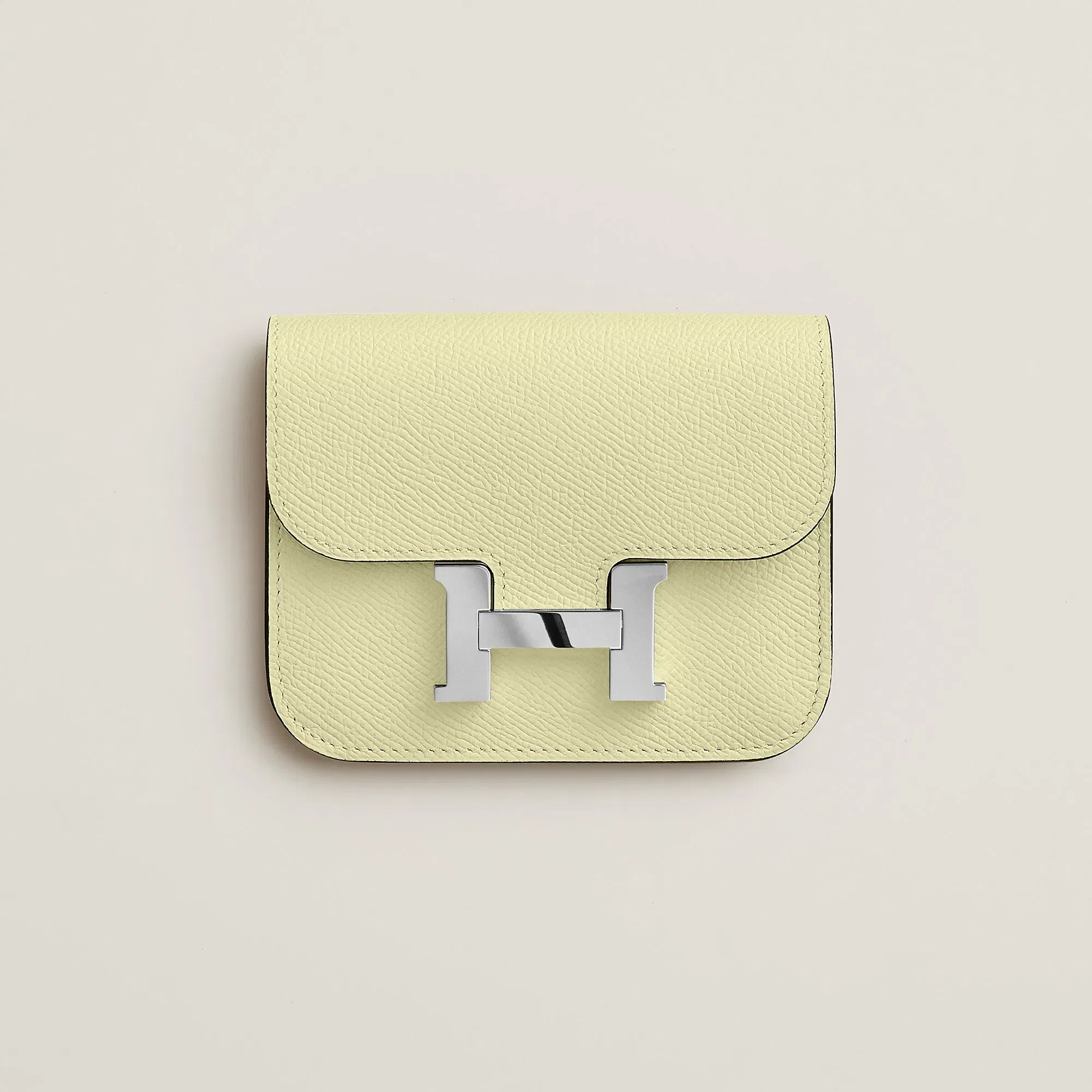 Hermes Constance Slim Wallet Bleu Saphir