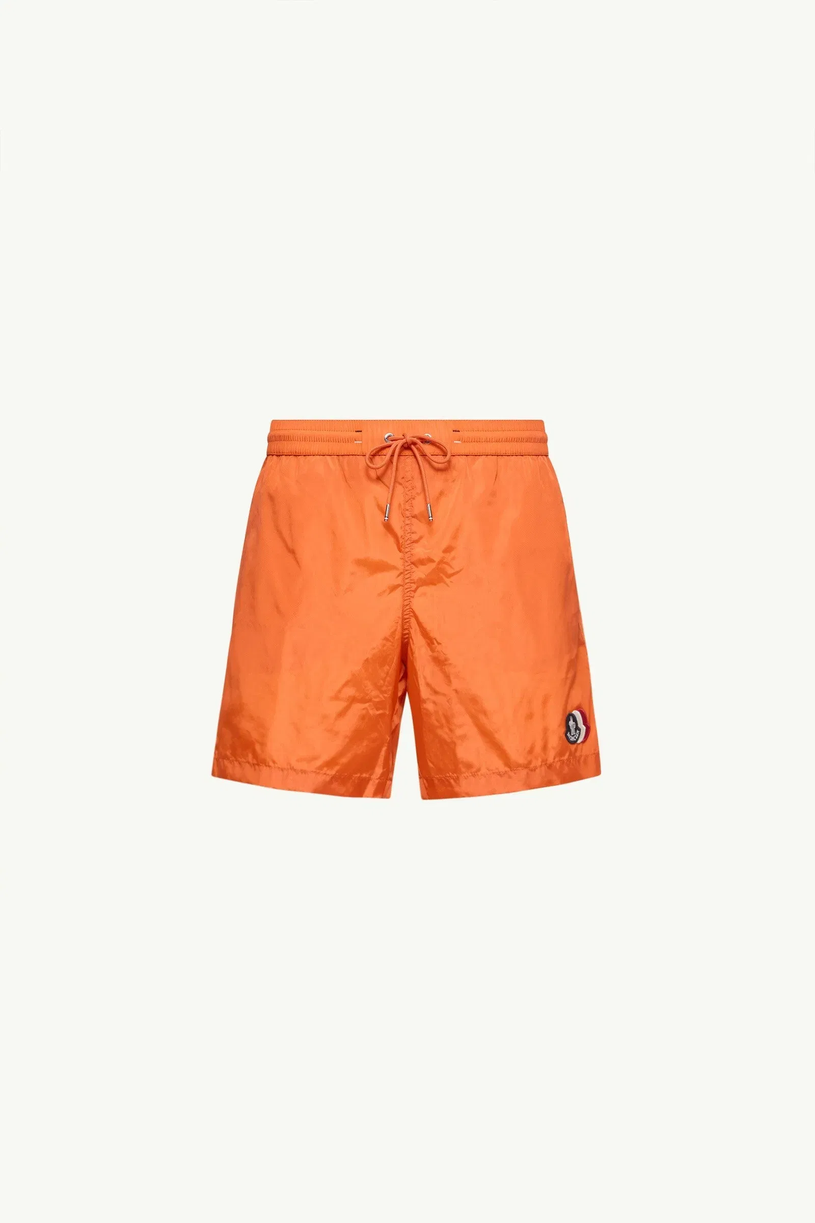 Moncler Logo Swim Shorts Orange Orange
