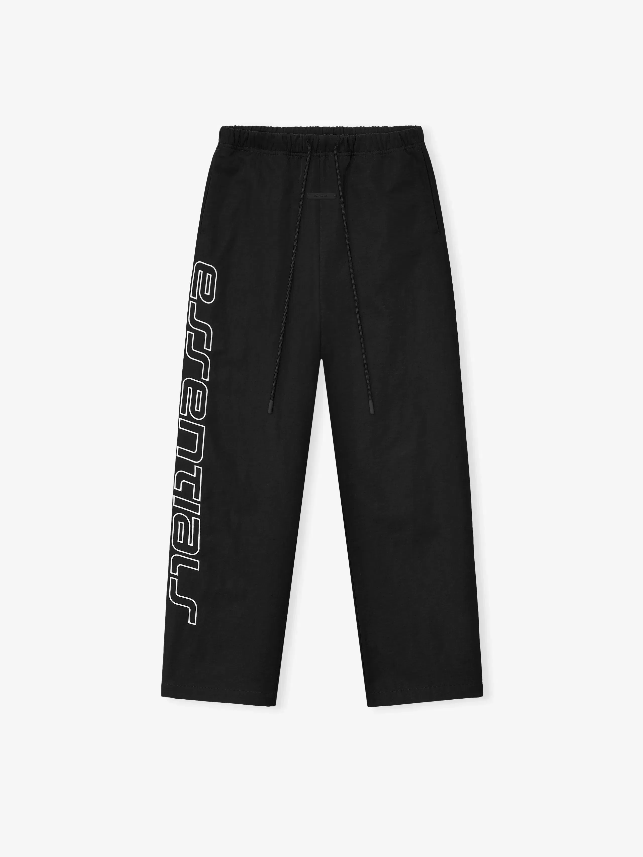 Essentials Textured Nylon Active Trace Relaxed Drawstring Pant Vintage Black