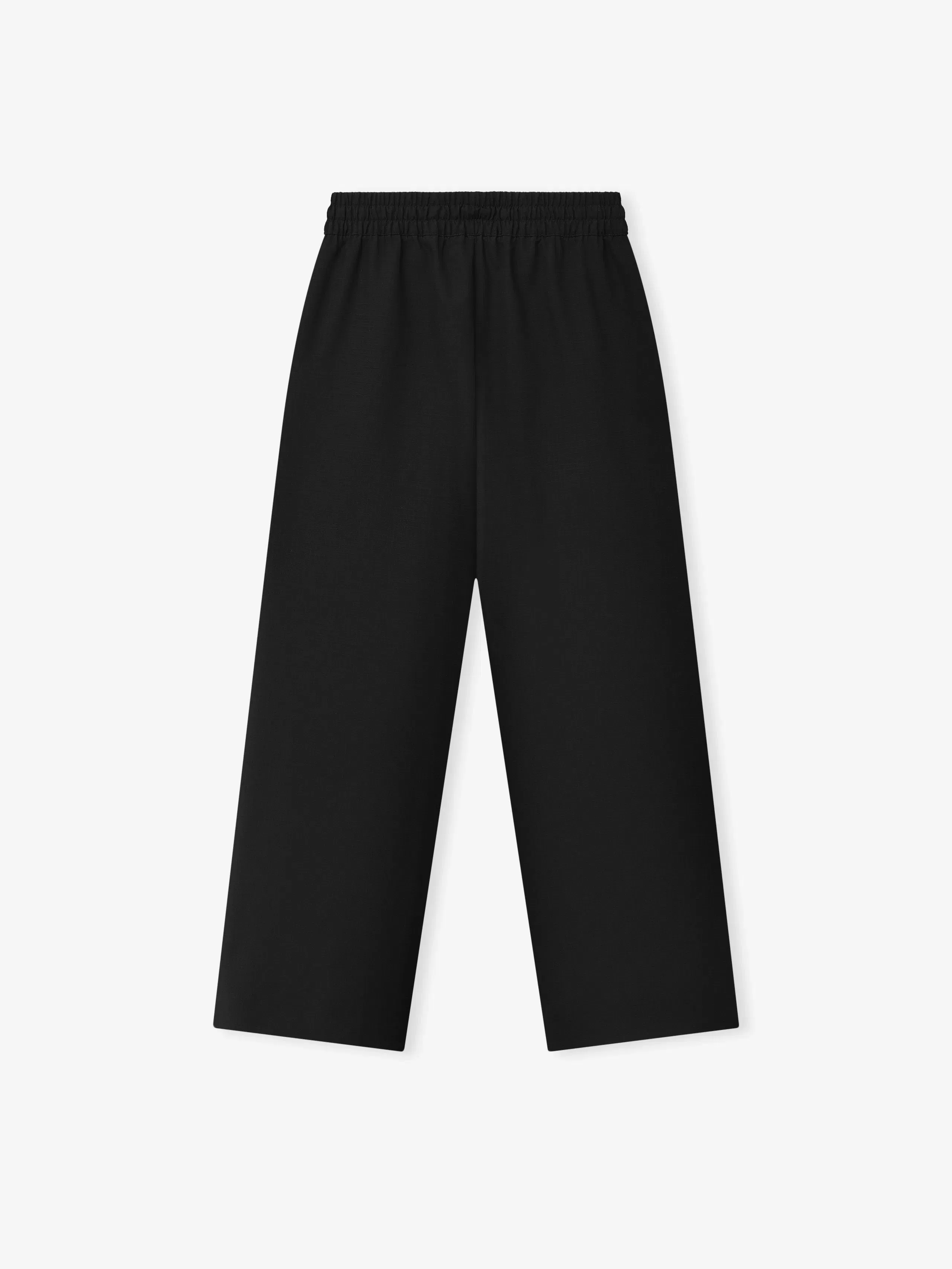 Essentials Wool Ripstop Wide Leg Drawstring Pants Black