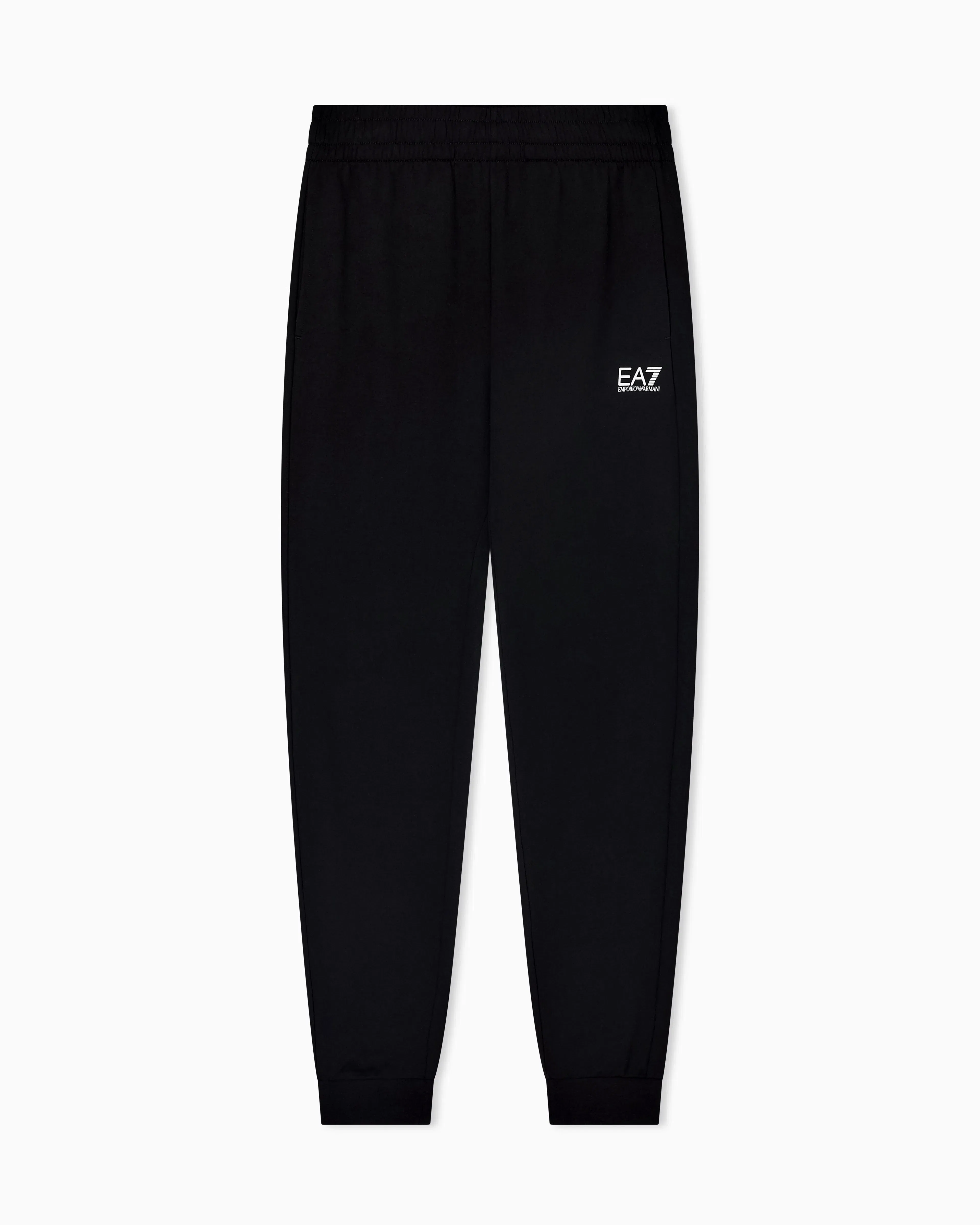 EA7 Cotton jogger pants in jersey with drawstring Core Identity