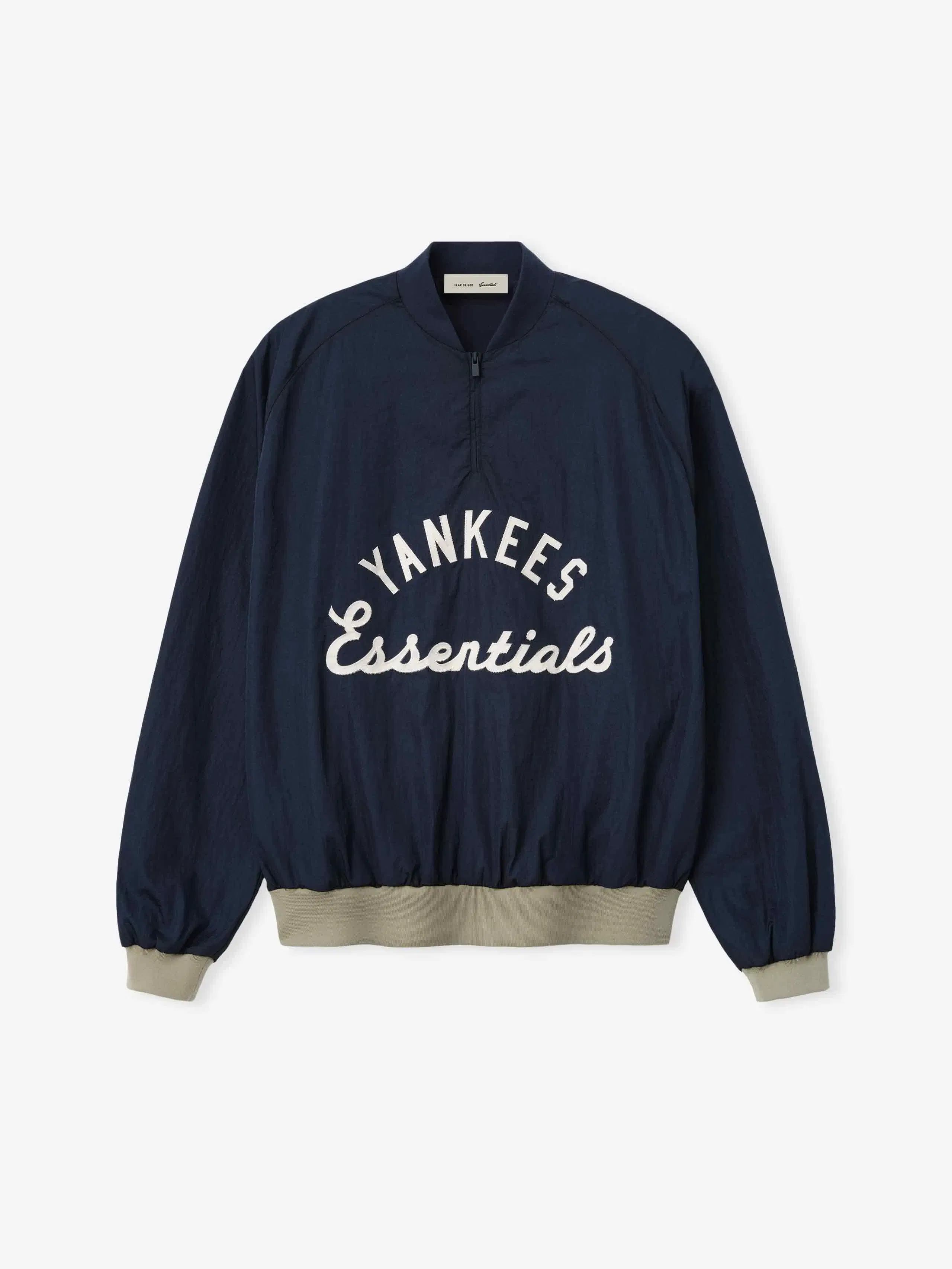 Essentials Yankees Half Zip Pullover Dark Sapphire/ Overland Rib