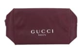 GUCCI Luxury Dark Red Makeup Bag - Portable and Organizable