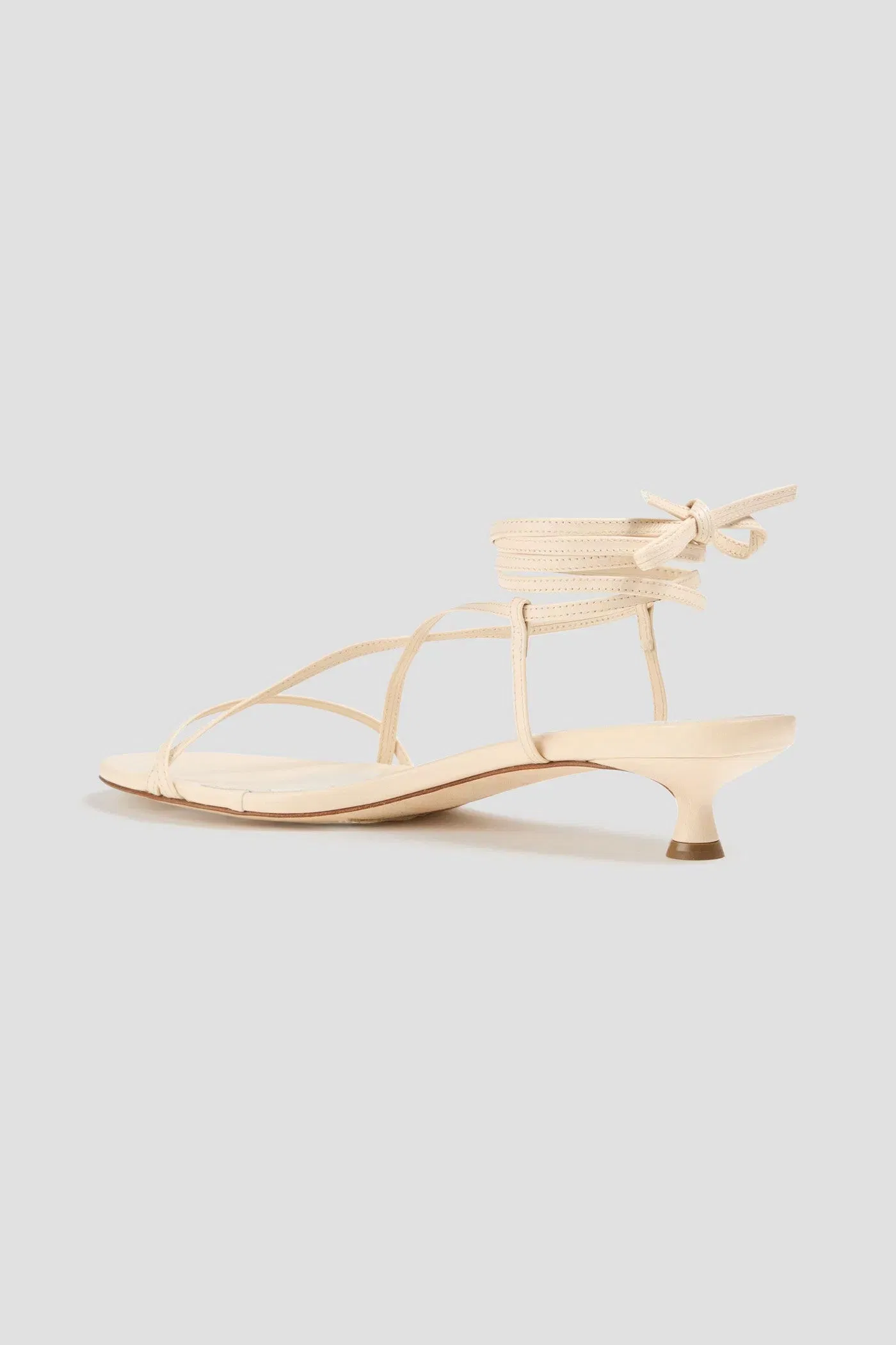 Aeyde Paige Leather Sandals Cream Women's