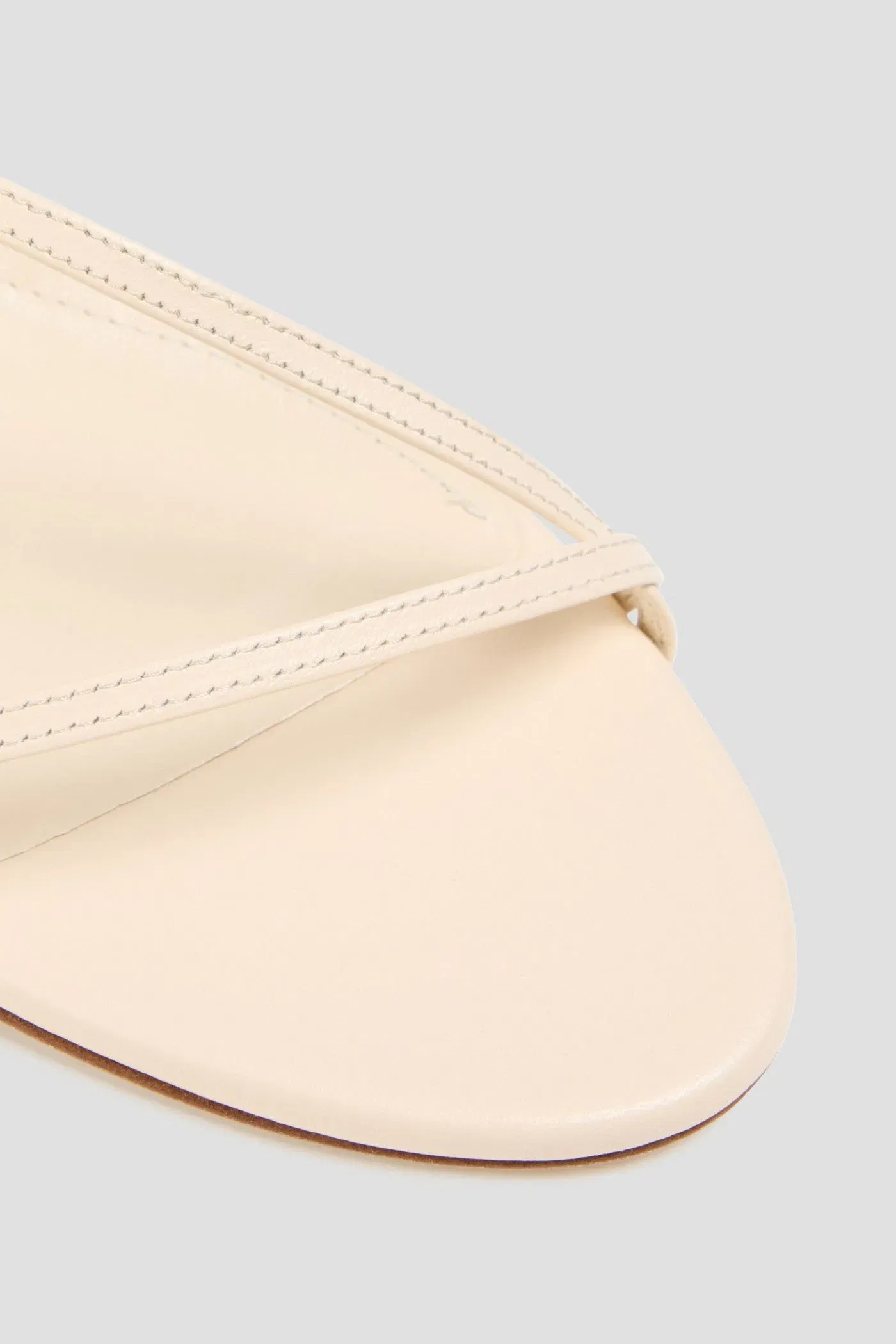 Aeyde Paige Leather Sandals Cream Women's