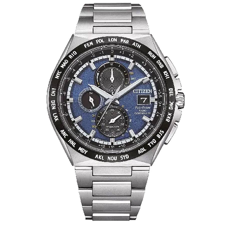Citizen Radio-Controlled Chronograph Blue Dial Mens Watch