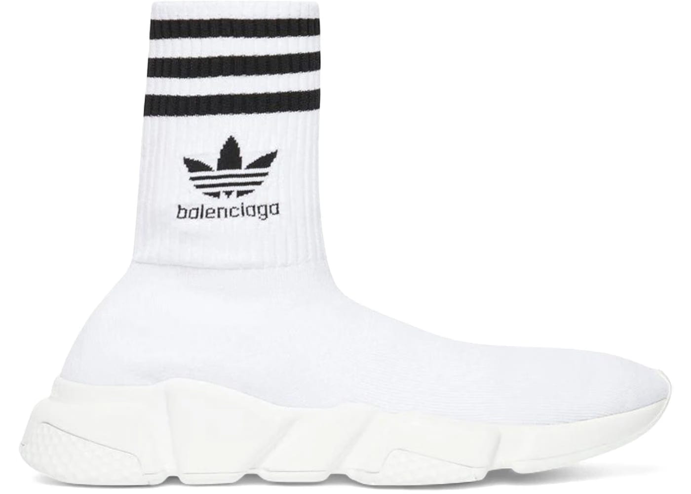 Balenciaga X Adidas Speed Trainer White Black Womens