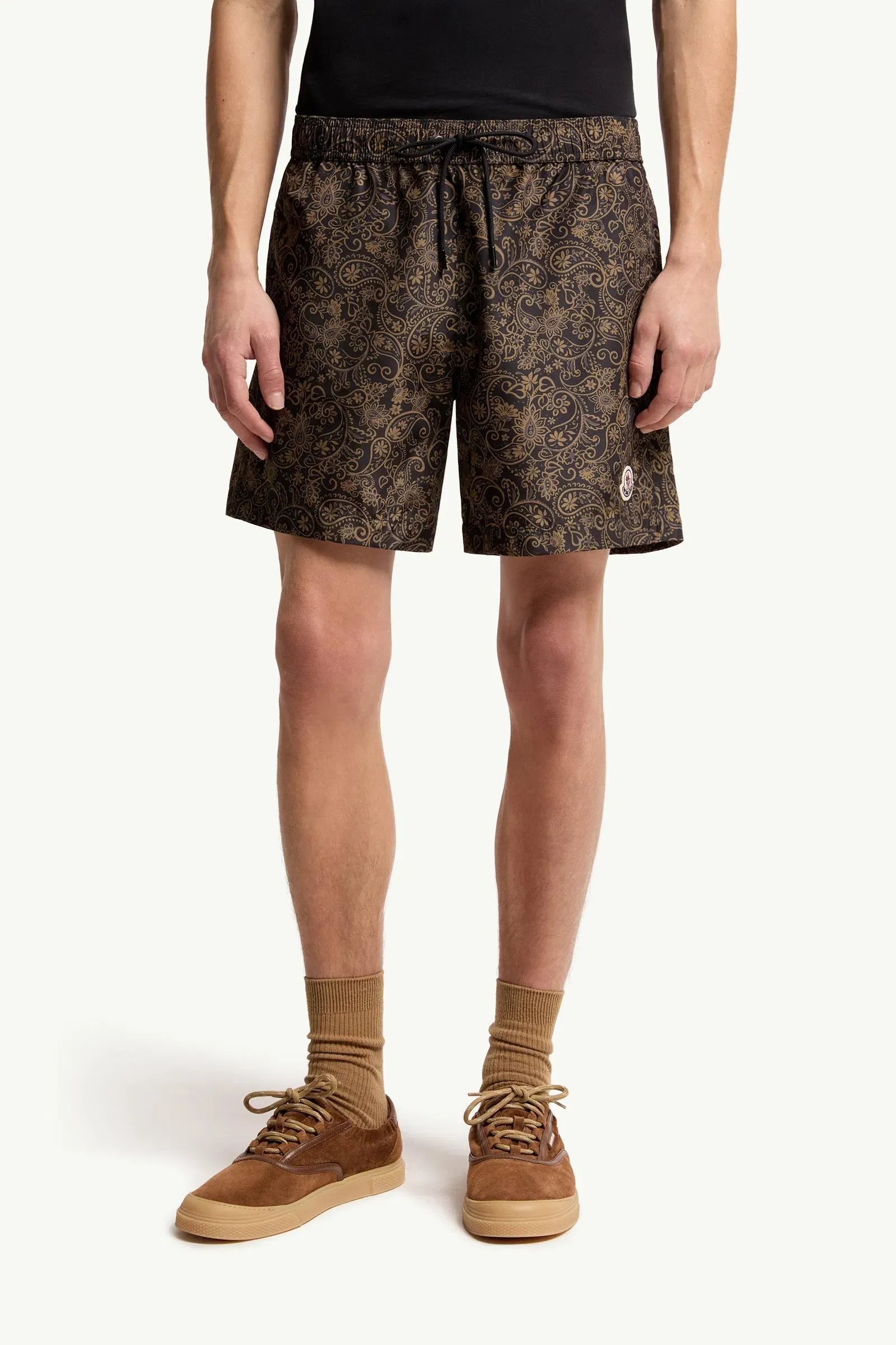 Moncler Paisley Print Swim Shorts Navy Blue Navy Blue