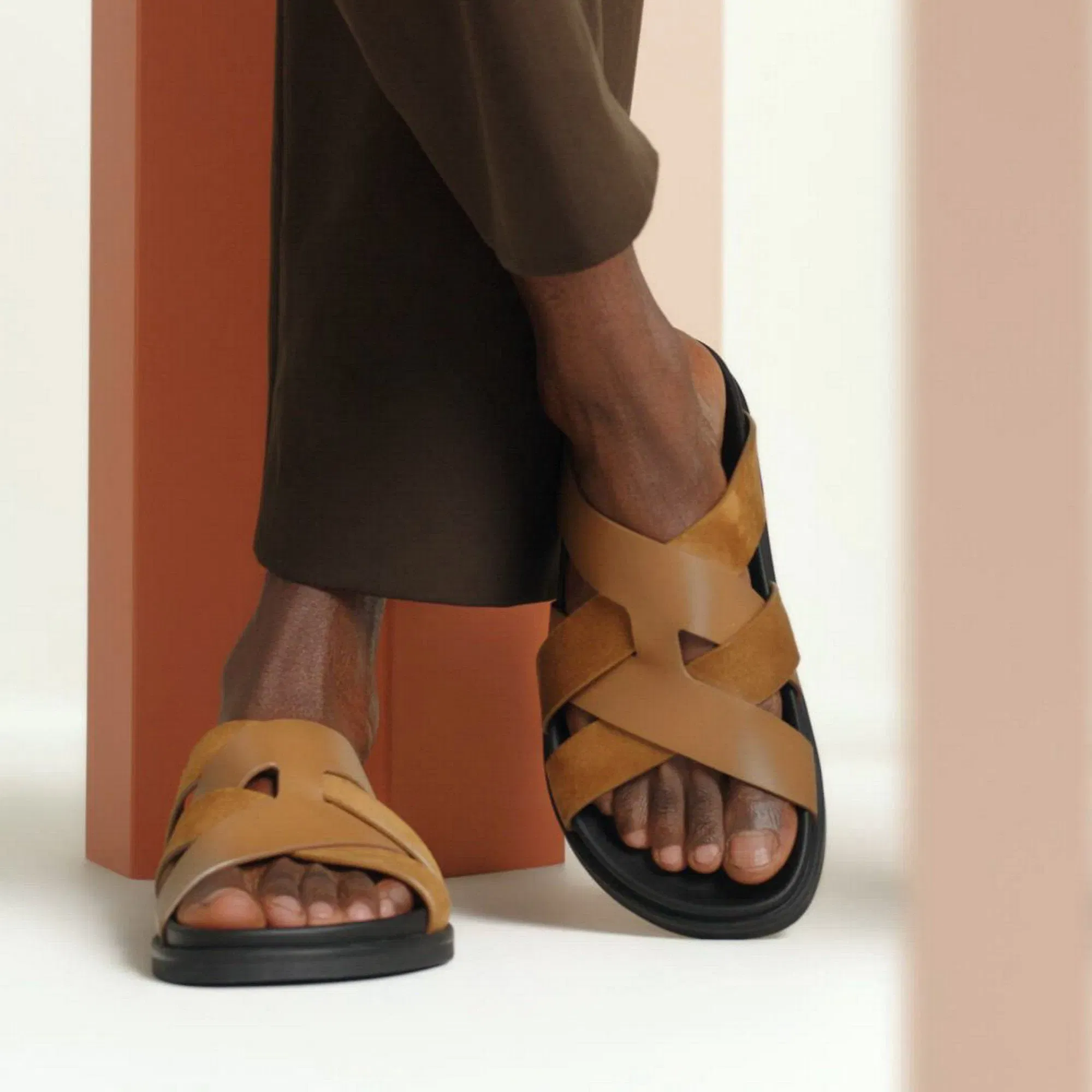 Hermes Kazimir Sandal Noir