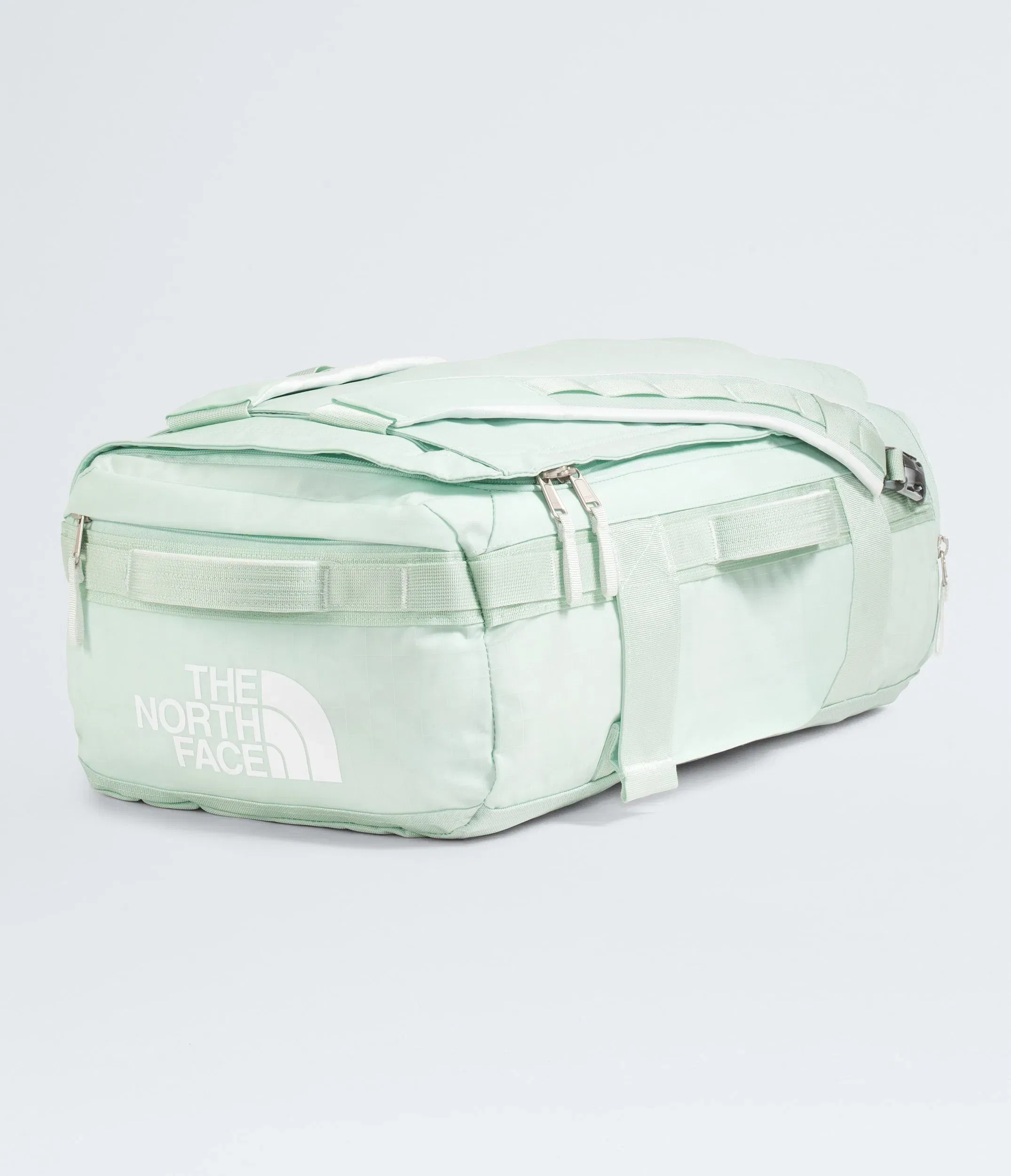 The North Face Base Camp™ Voyager Duffel—32L Opal Frost-Pearl Stone-Tnf White