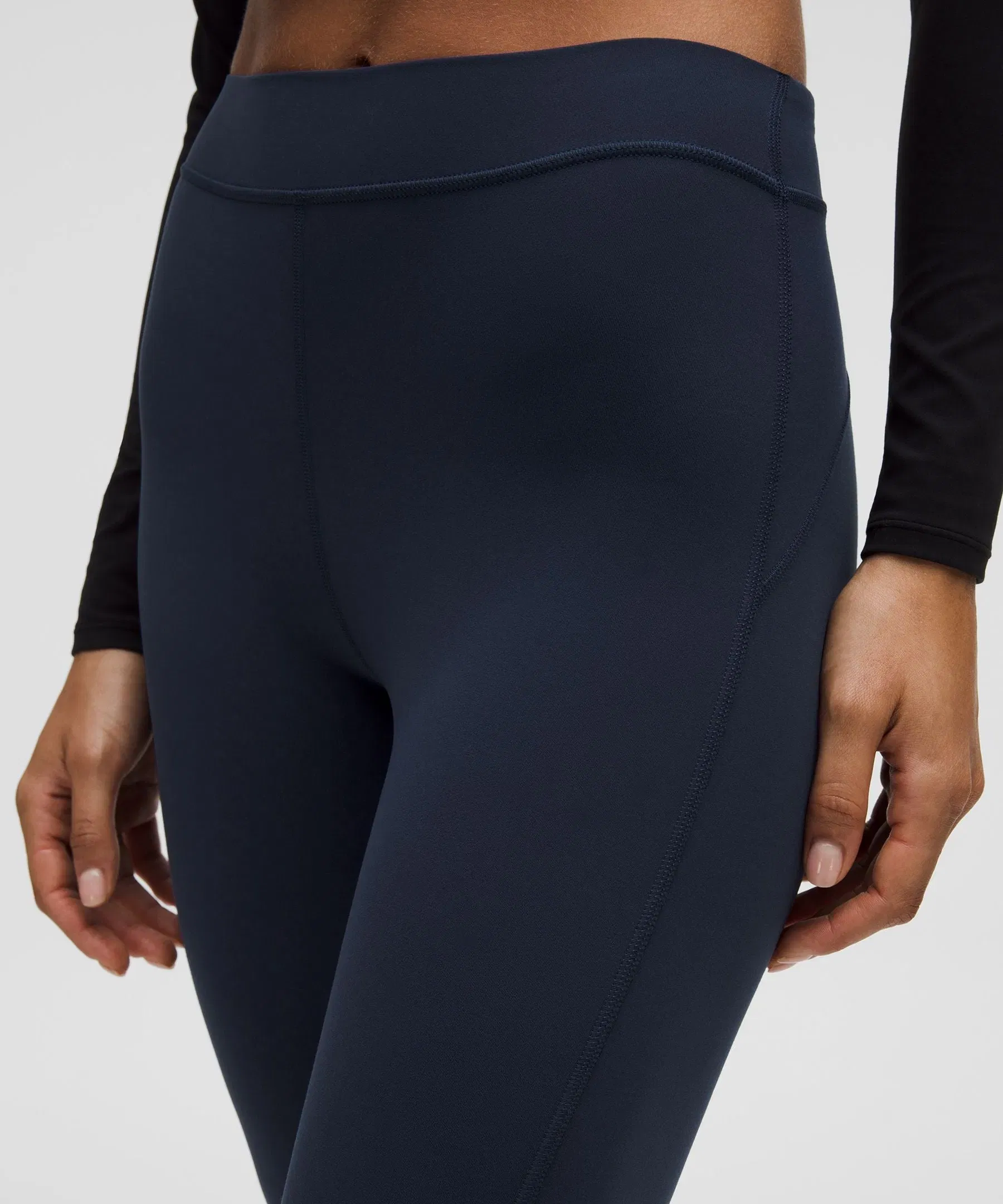 Lululemon Groove High-Rise Notched-Hem Crop 15"