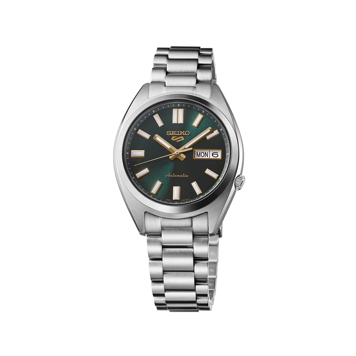 Seiko 5 Sports Snxs Vintage Gold Collection In Green Tie - Green - SRPL57K1