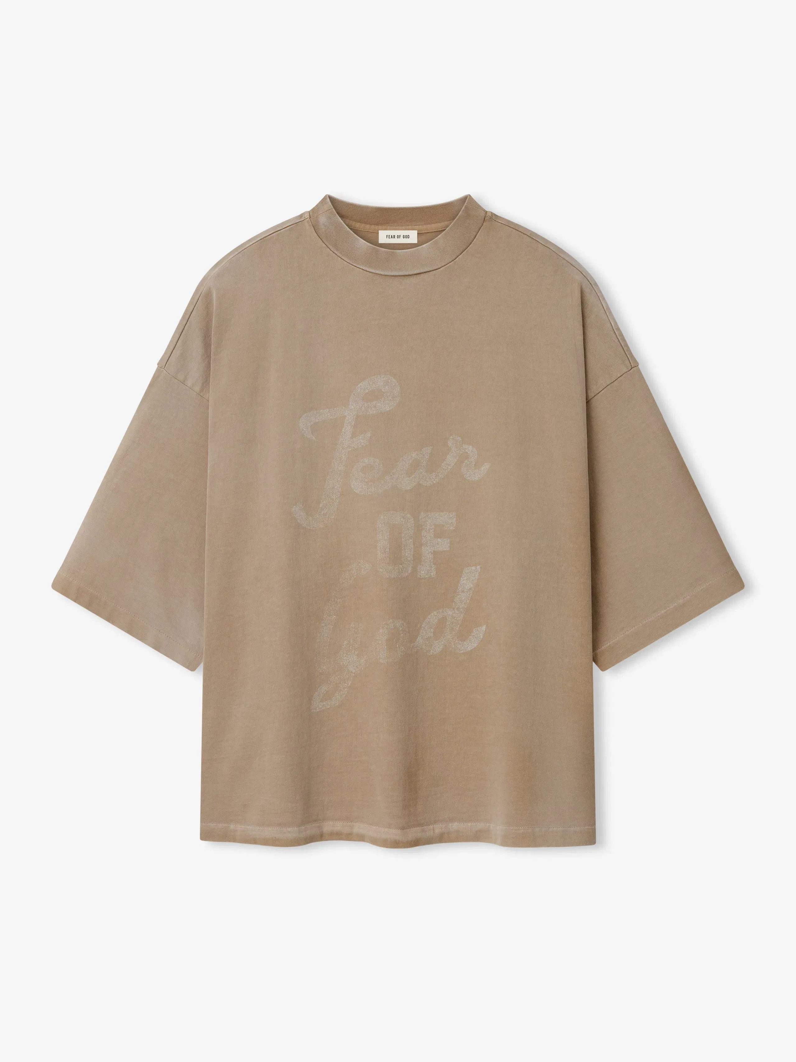 Essentials Fear Of God 9 T-Shirt Dune Pearl