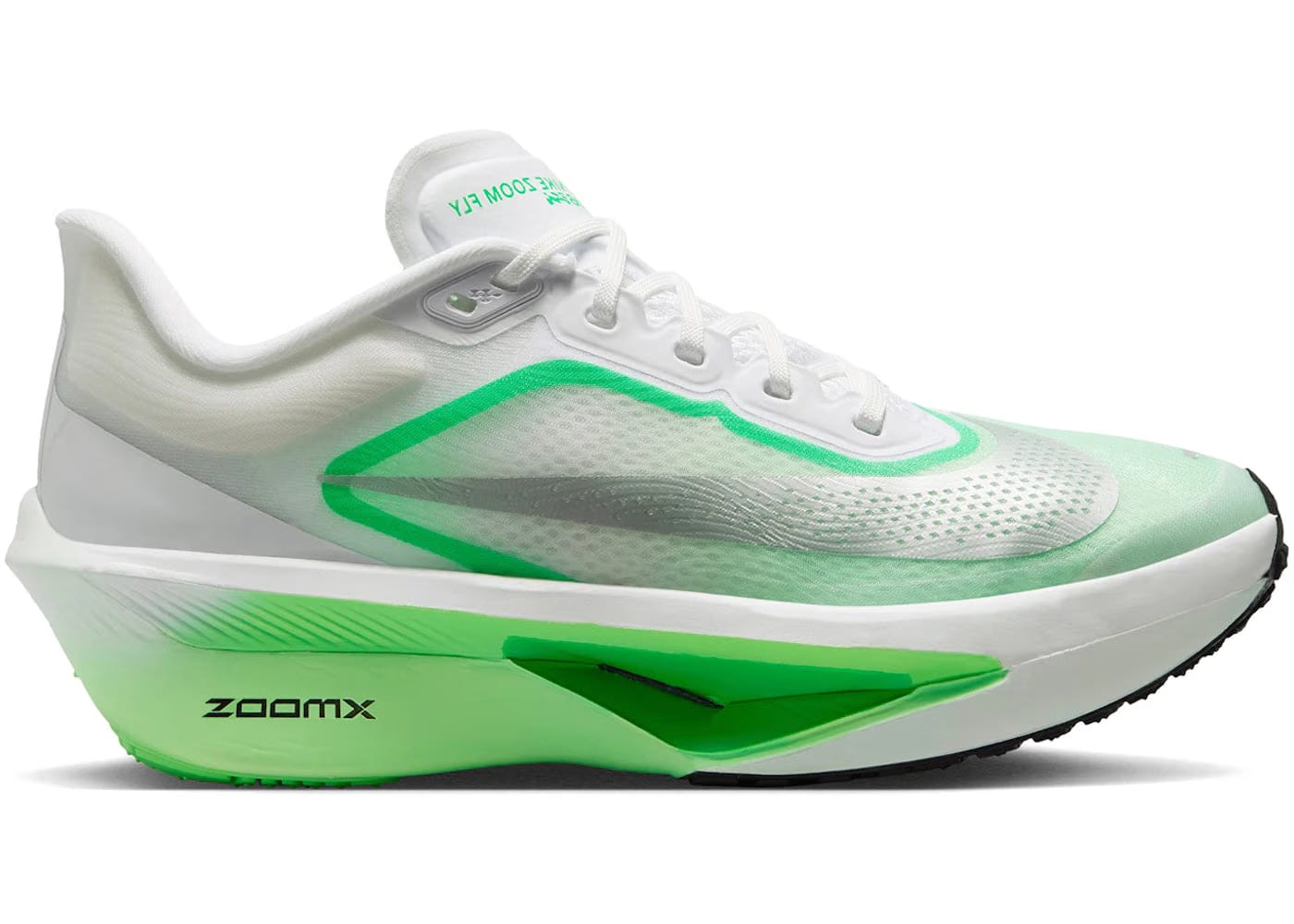Nike Zoom Fly 6 White Illusion Green Silver Womens