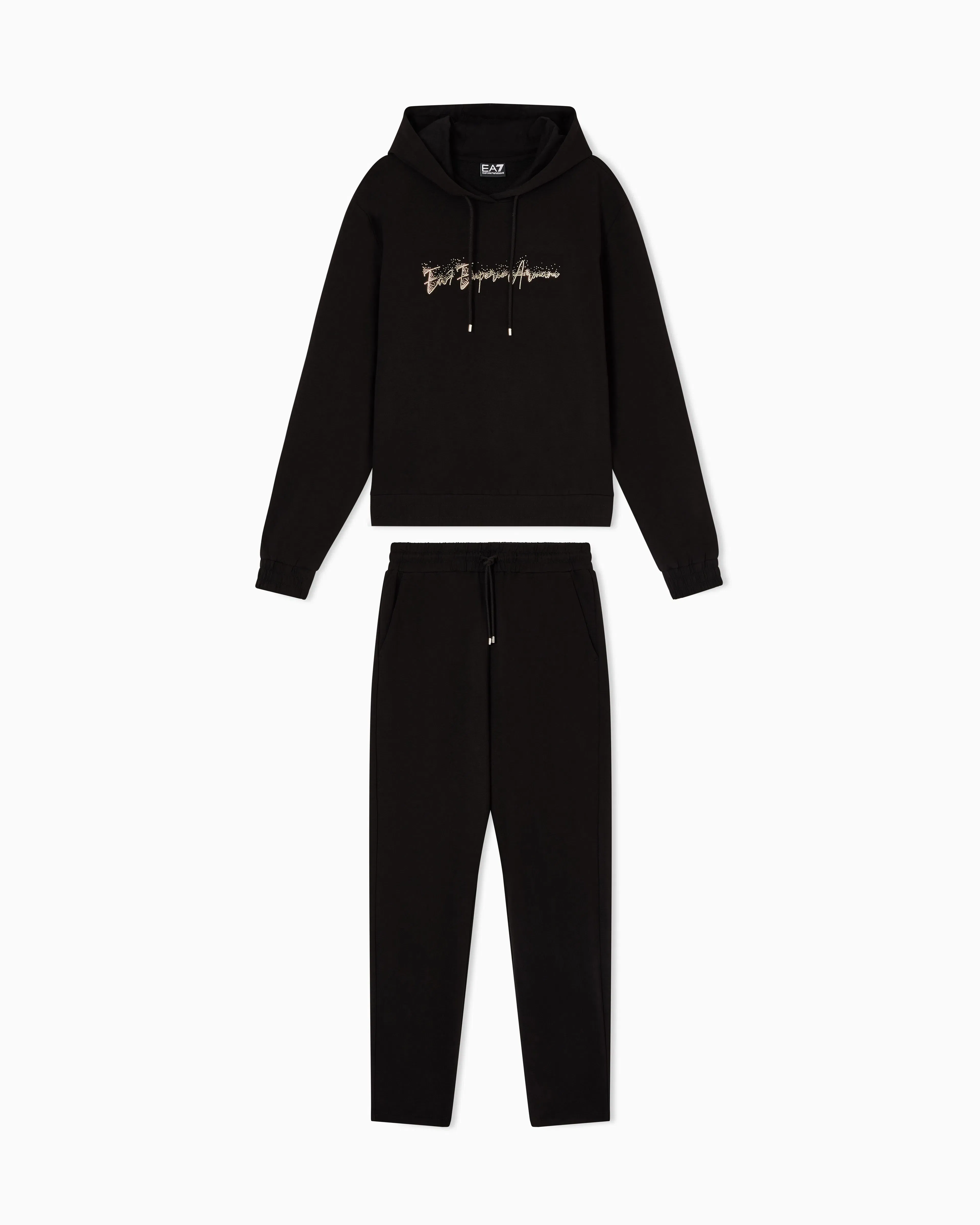 EA7 stretch cotton-blend tracksuit