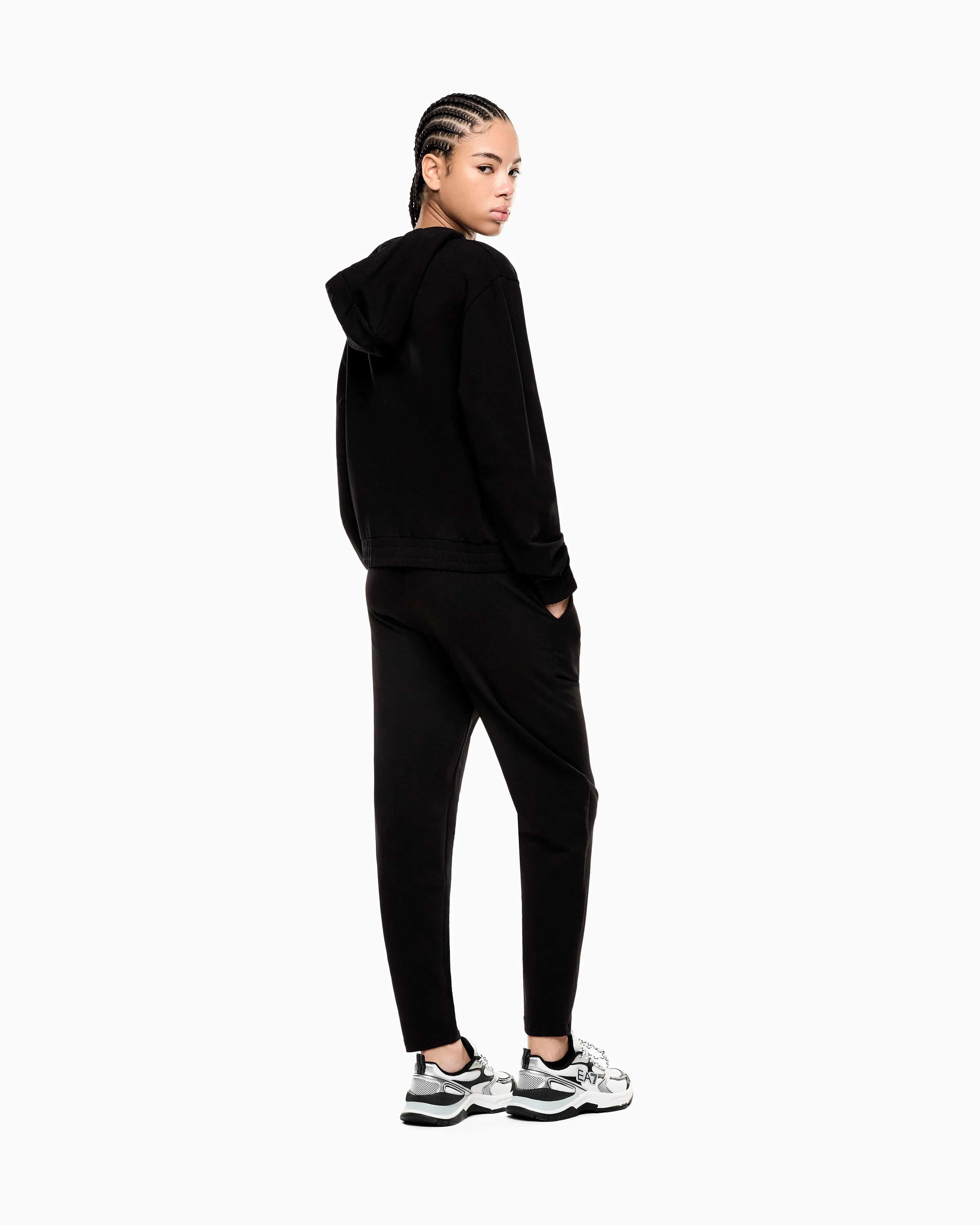 EA7 stretch cotton-blend tracksuit
