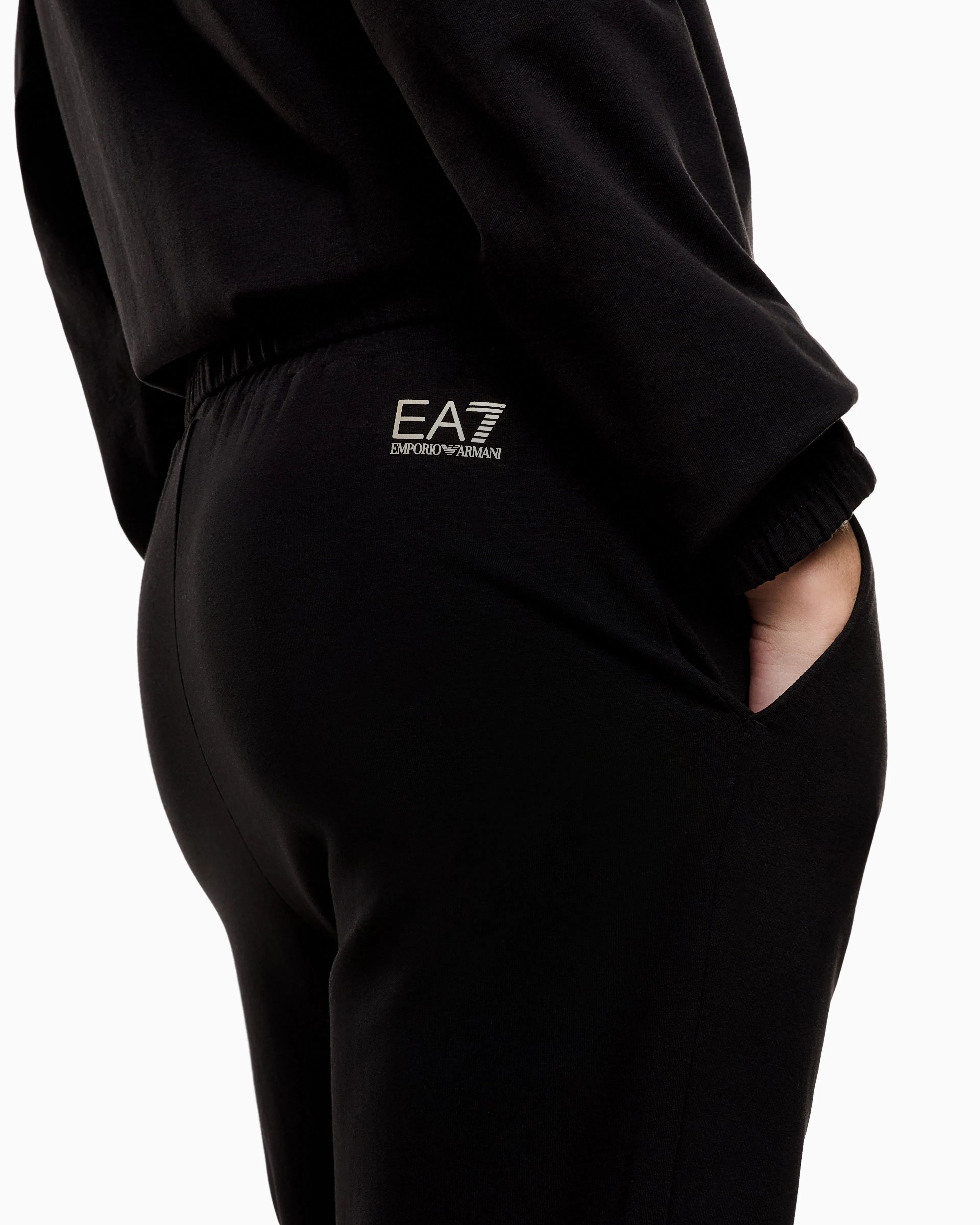EA7 stretch cotton-blend tracksuit