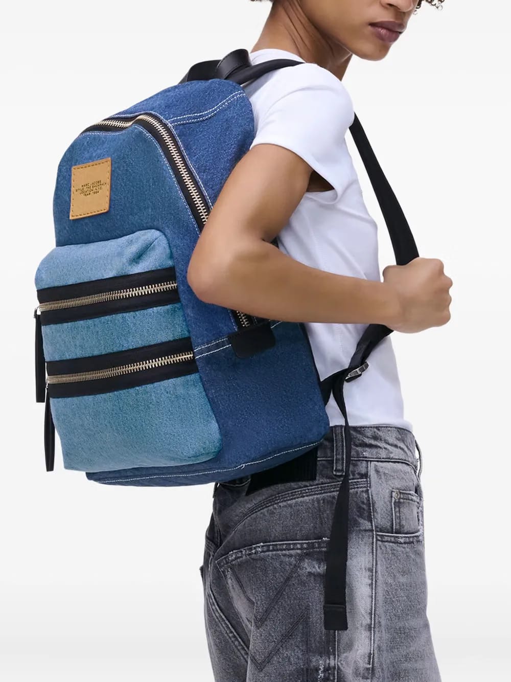 large The Colourblock Denim backpack